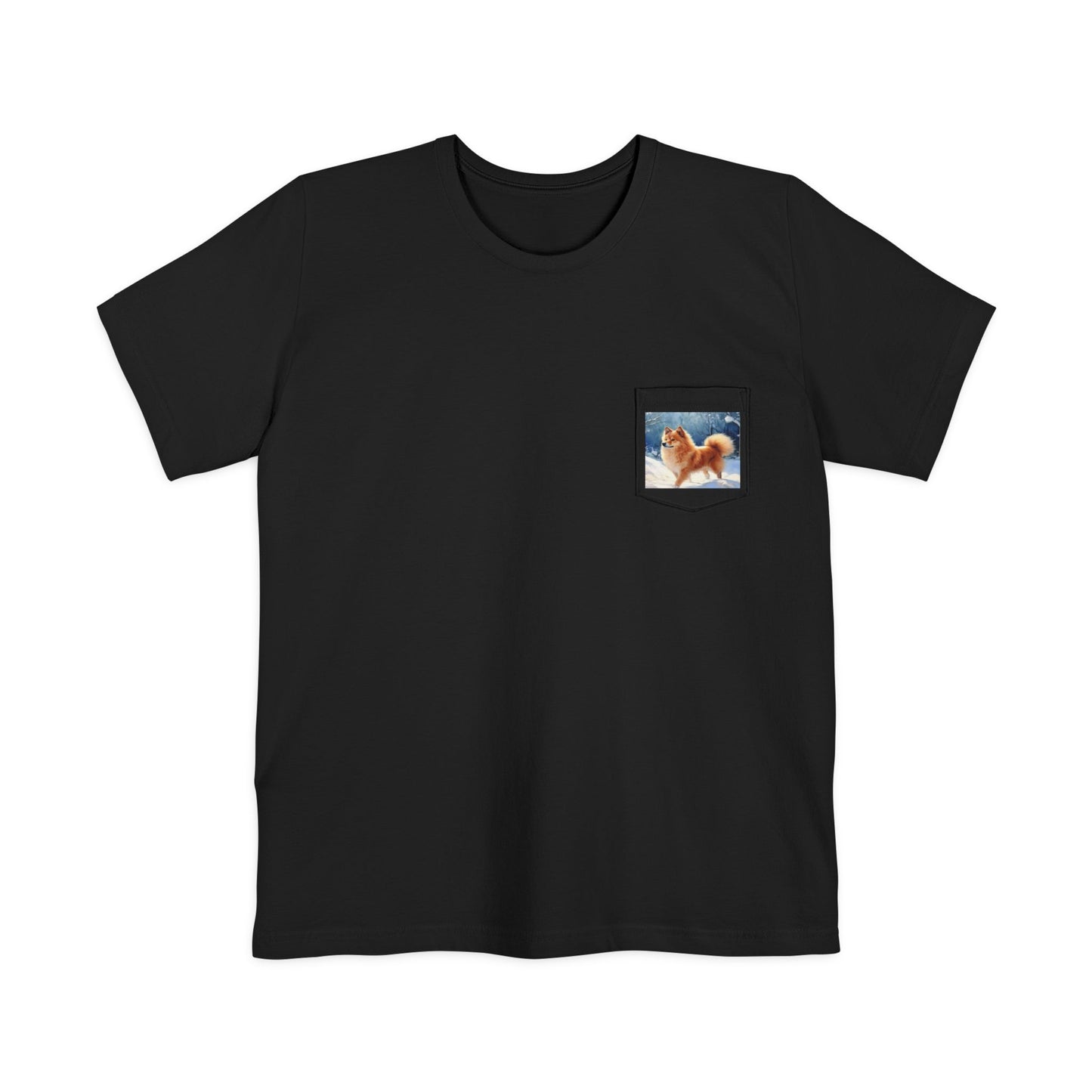 Finnish Spitz Unisex Pocket T-Shirt