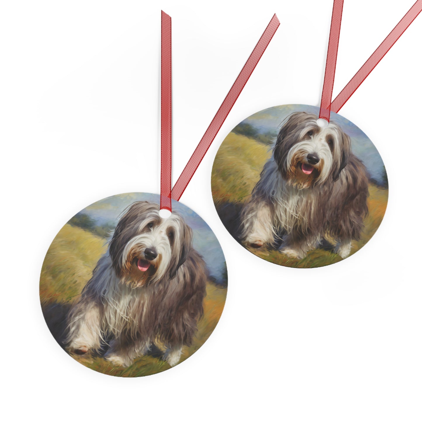 Bearded Collie Metal Ornaments: Celebrate Your Favorite Breed