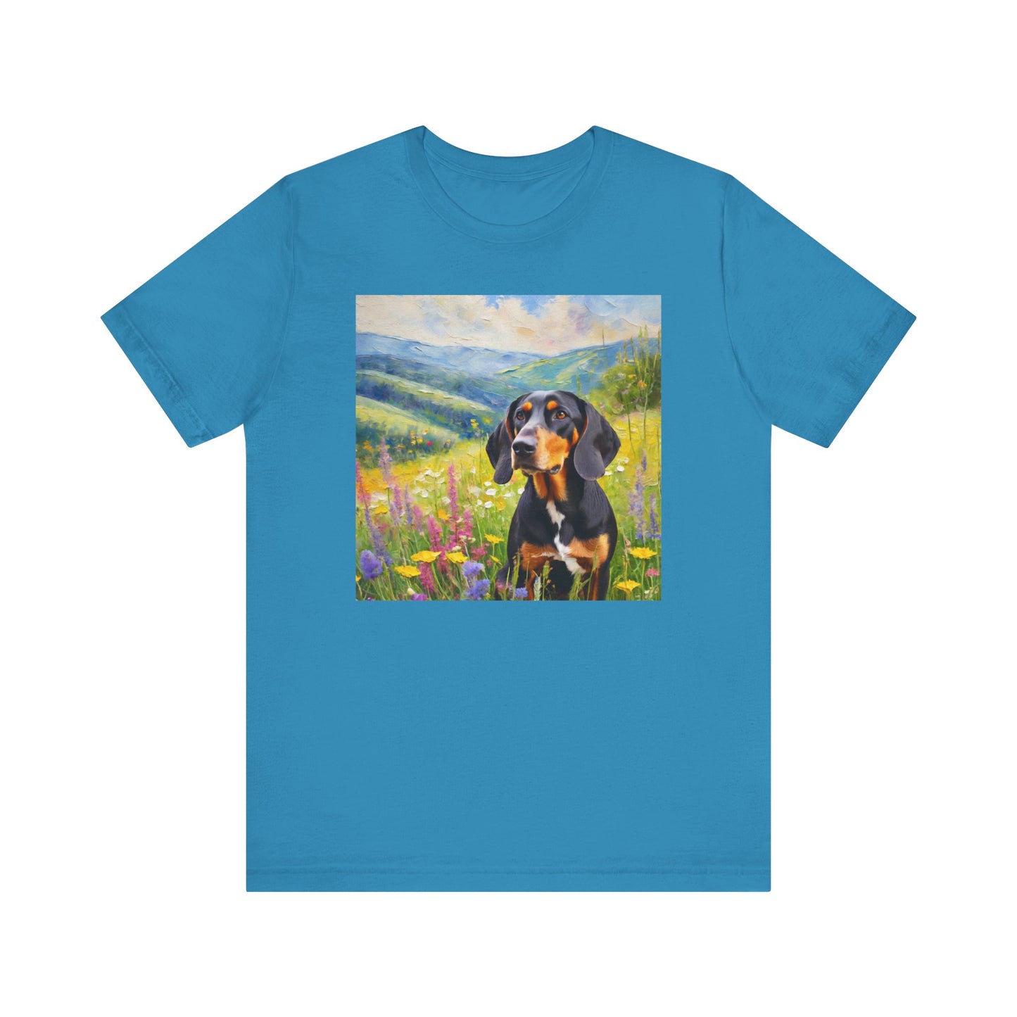Black & Tan Coonhound Unisex Jersey Short Sleeve Tee