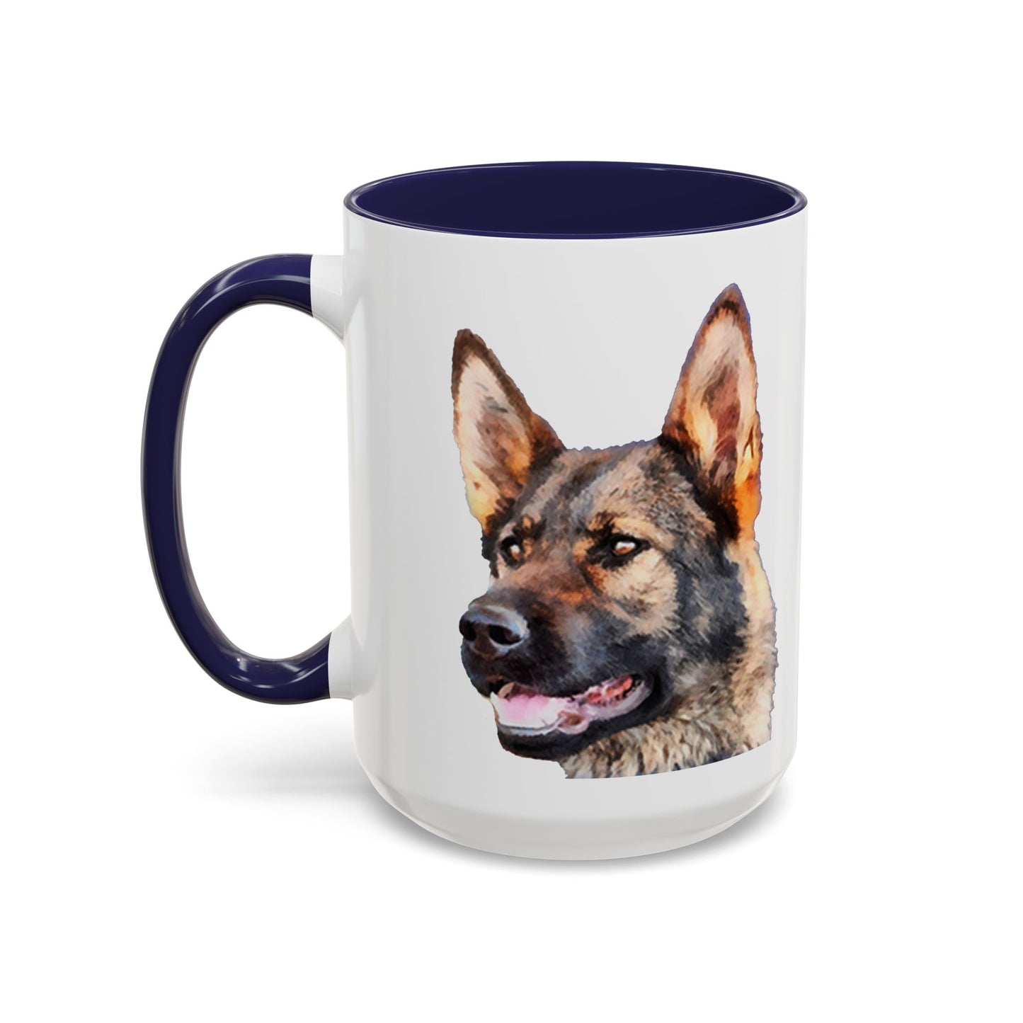 German Shepherd 'Hans' Accent Coffee Mug