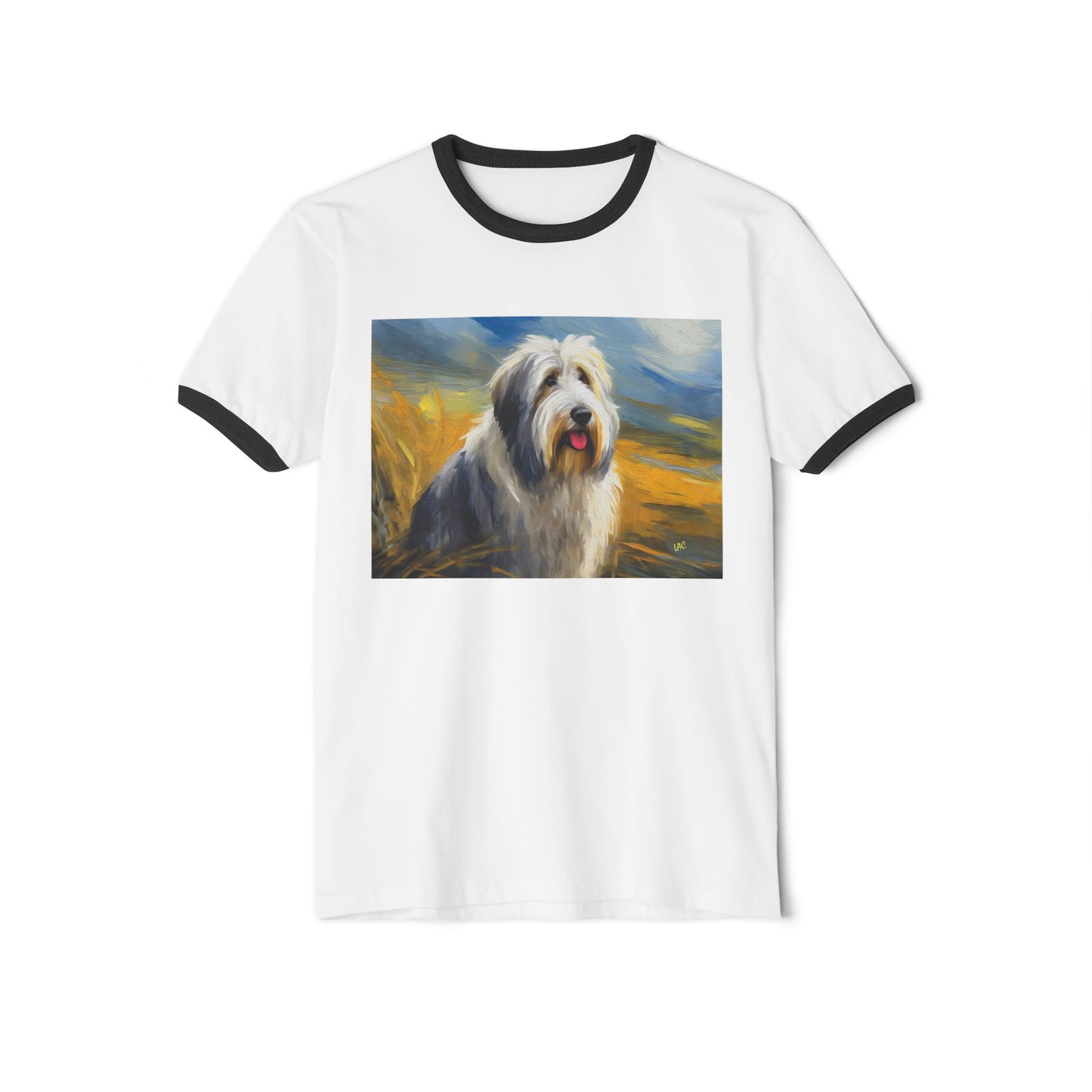 Old English Sheepdog Classic Cotton Ringer T-Shirt