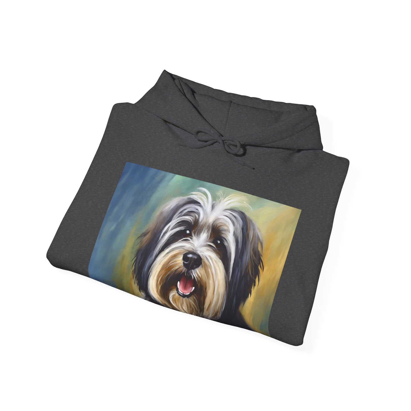 Tibetan Terrier 50/50 Hooded Sweatshirt