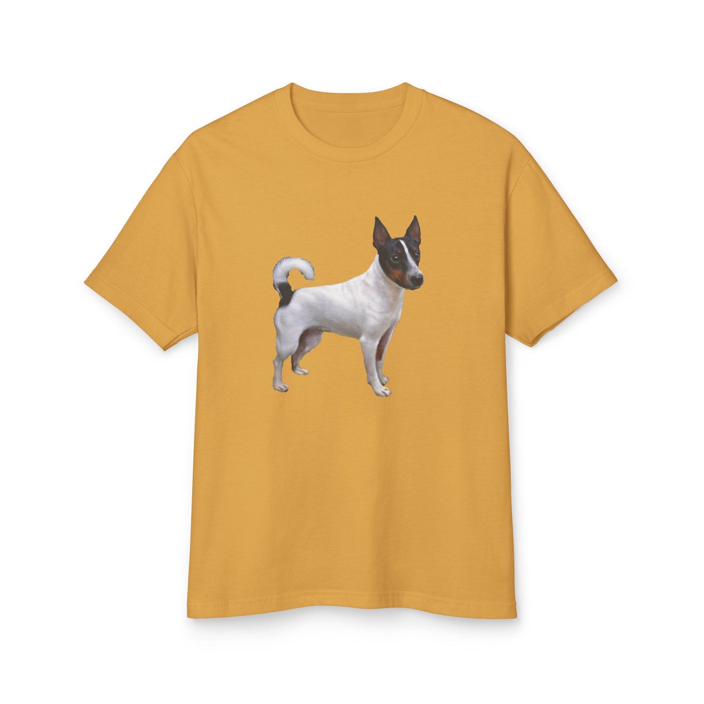 Japanese Terrier Unisex Heavyweight Cotton Shirt - Vintage Dog Graphic Tee