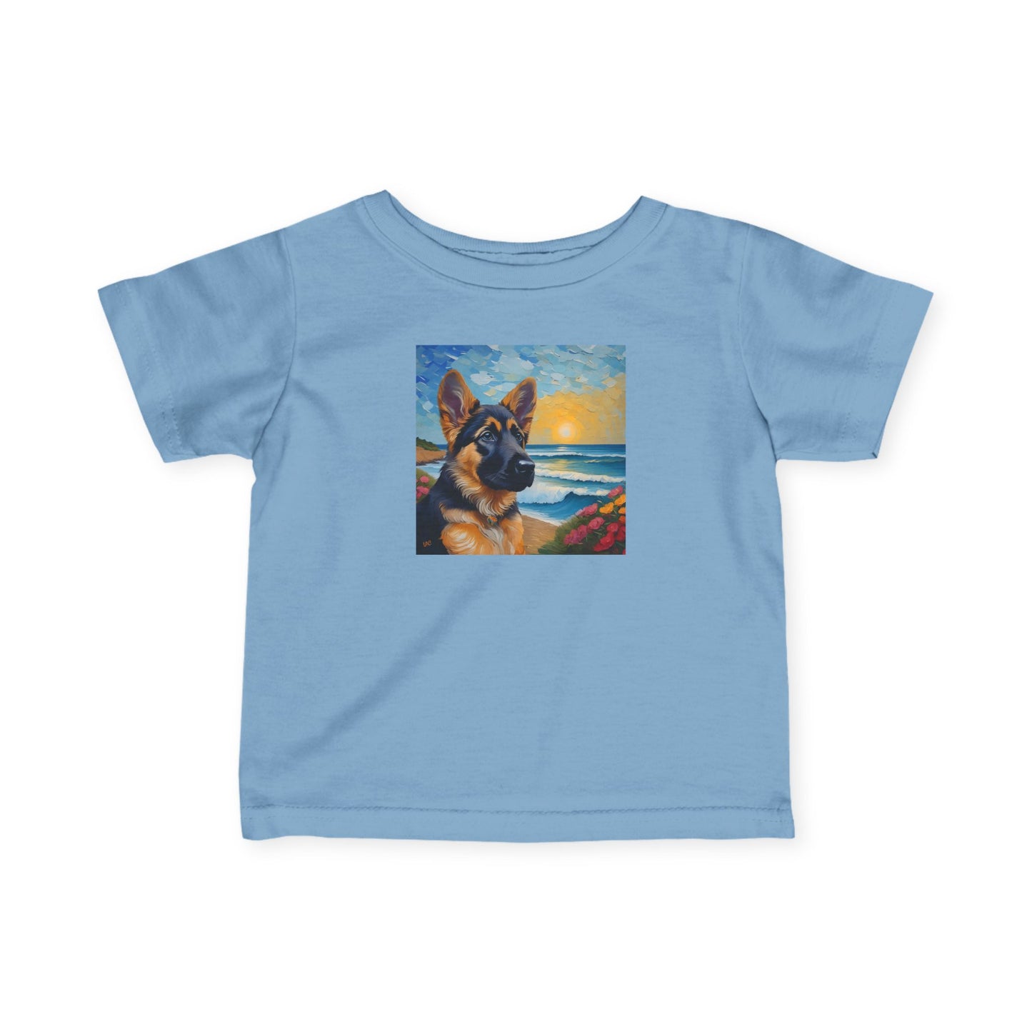 German Shepherd Puppy #2 - Infant Fine Jersey Tee
