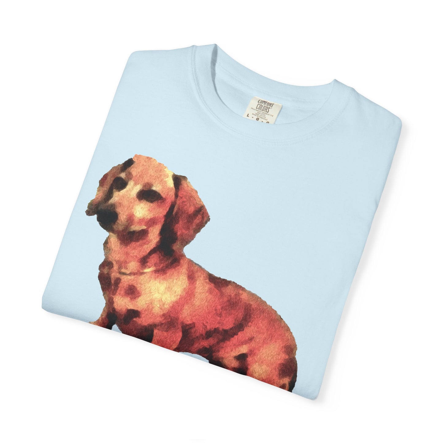 Dachshund 'Simone' Unisex Relaxed Fitted Garment-Dyed T-shirt