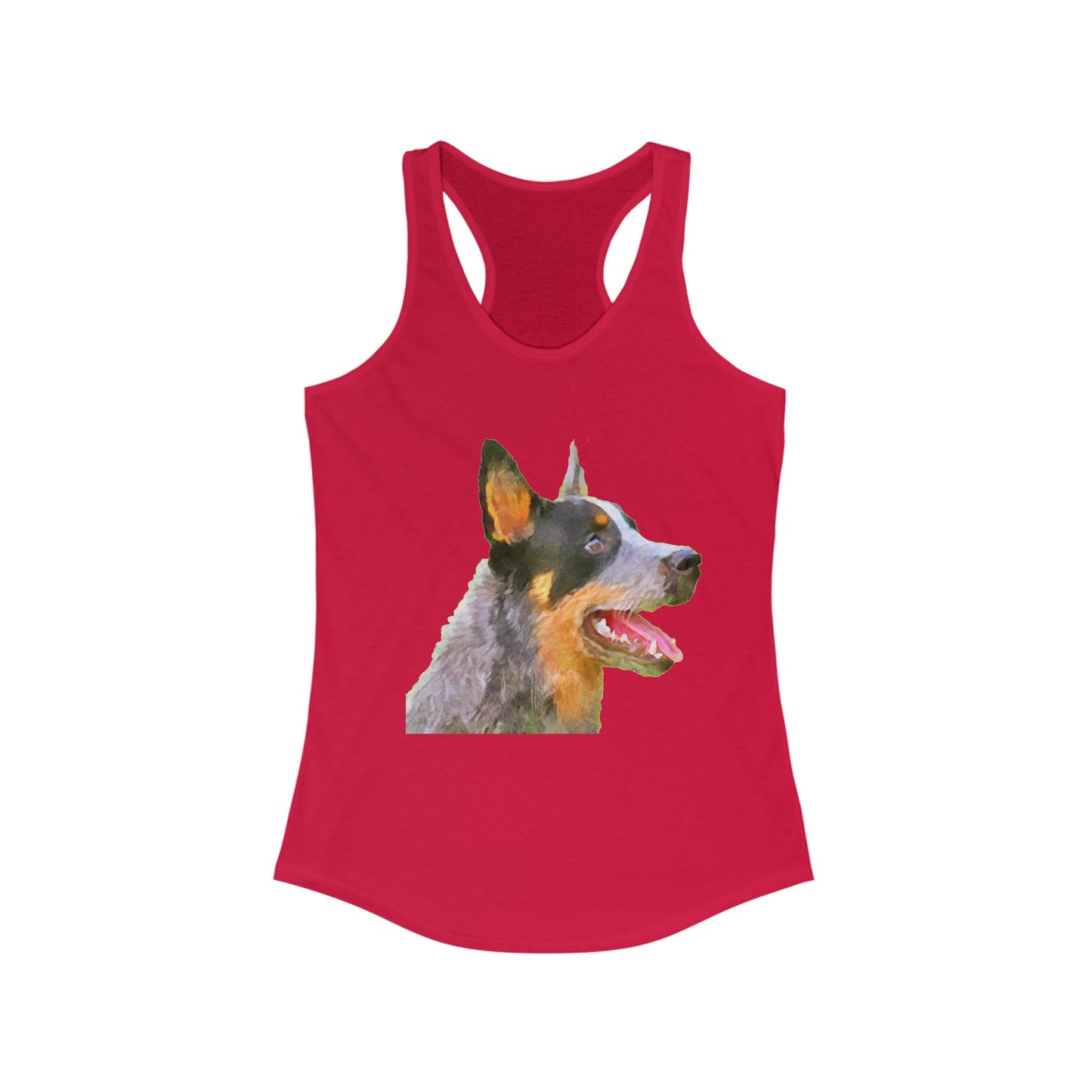 Blue Heeler - Australian Cattle Dog 'Percy' Women's Racerback Tank
