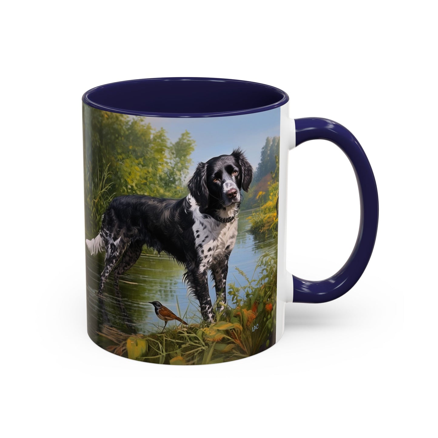 Large Munsterlander - Ceramic Accent Coffee Mug - 2 Sizes