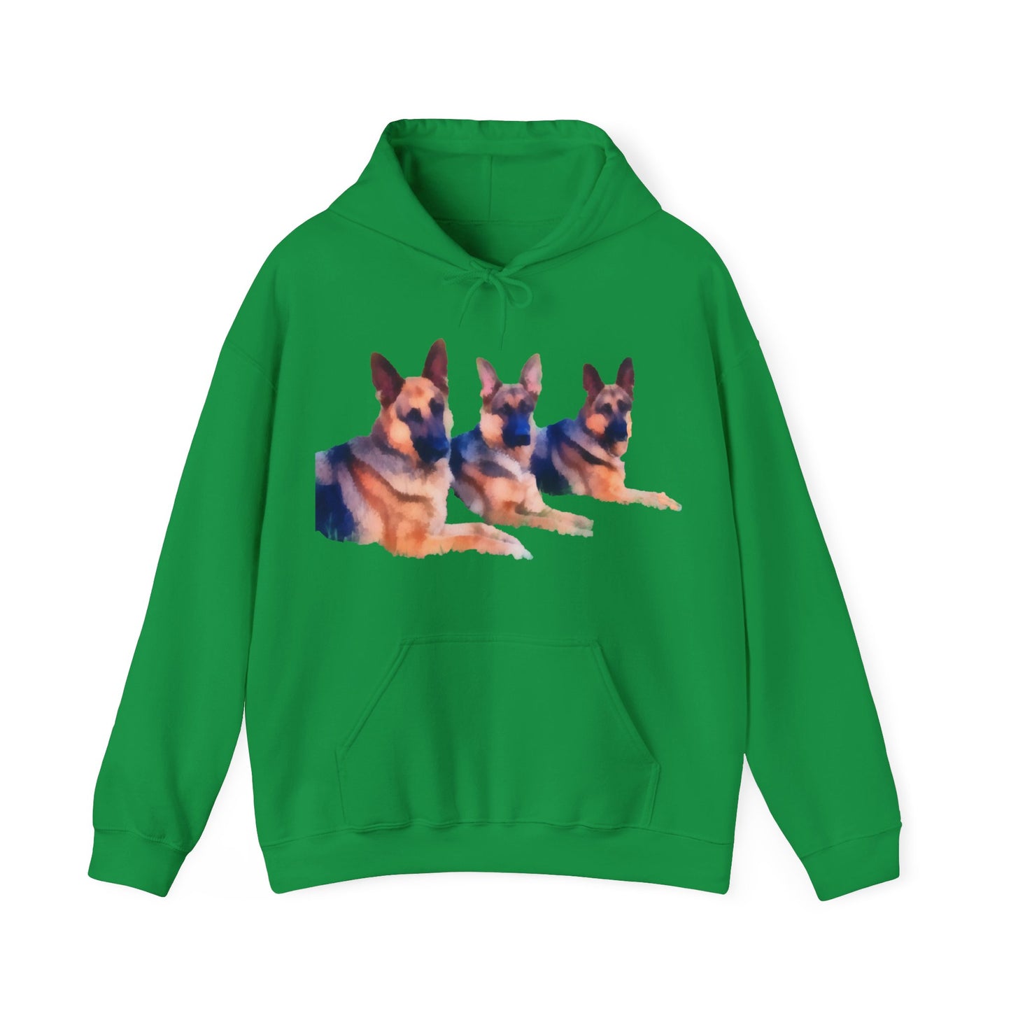 German Shepherd Trio Unisex Hoodie: Pawsitively Stylish!