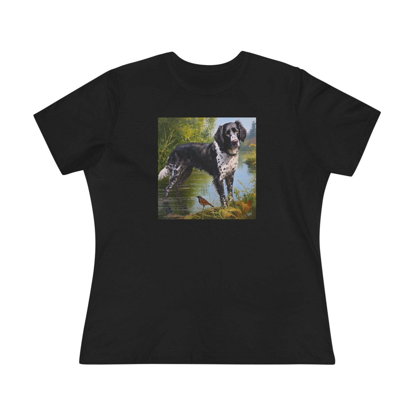 Large Munsterlander - Women's Relaxed Fit Cotton Tee