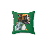 Cooper Boxer Spun Polyester Throw Pillow
