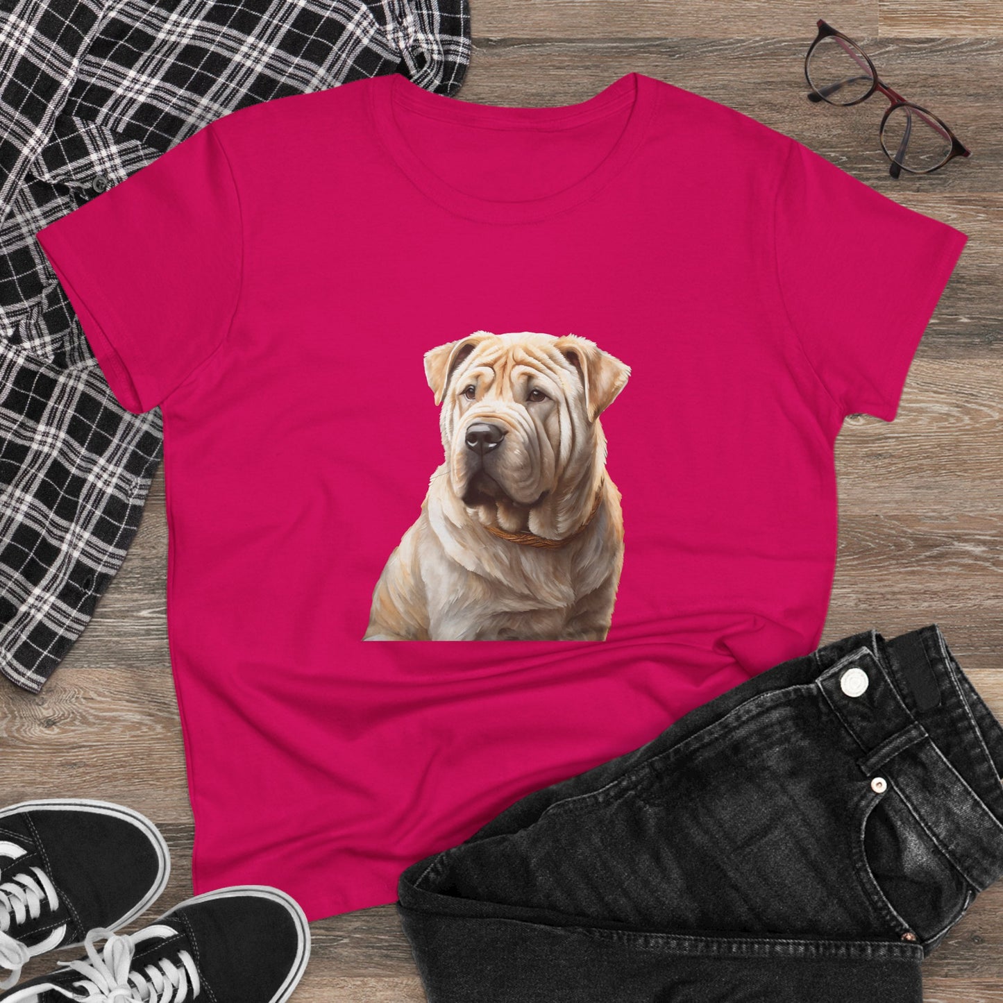 Chinese Shar-Pei Women's Midweight Cotton Tee