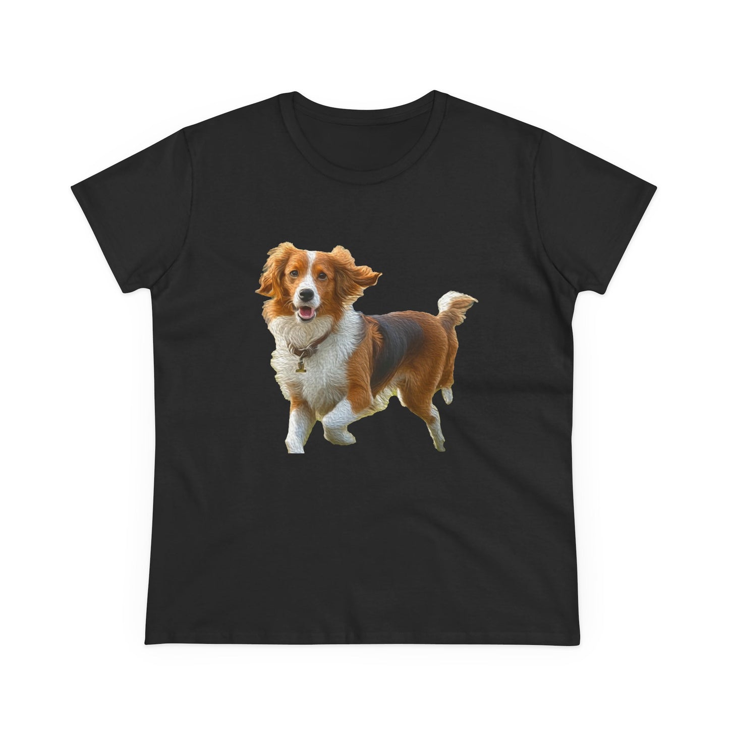 Nederlandse Kooikerhondje Women's Midweight Cotton Tee