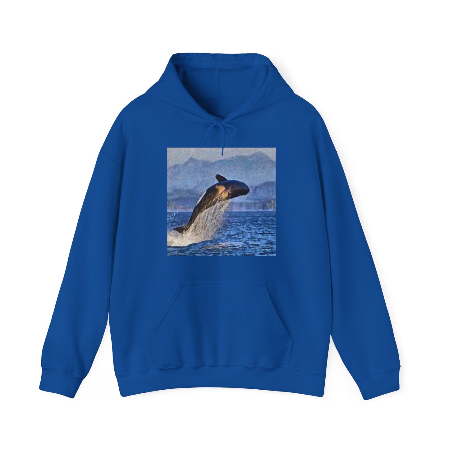 Whale 'Leviathan' Unisex 50/50 Hooded Sweatshirt