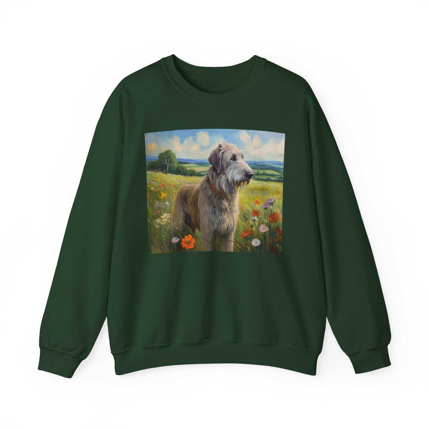 Irish Wolfhound Unisex 50/50 Crewneck Sweatshirt