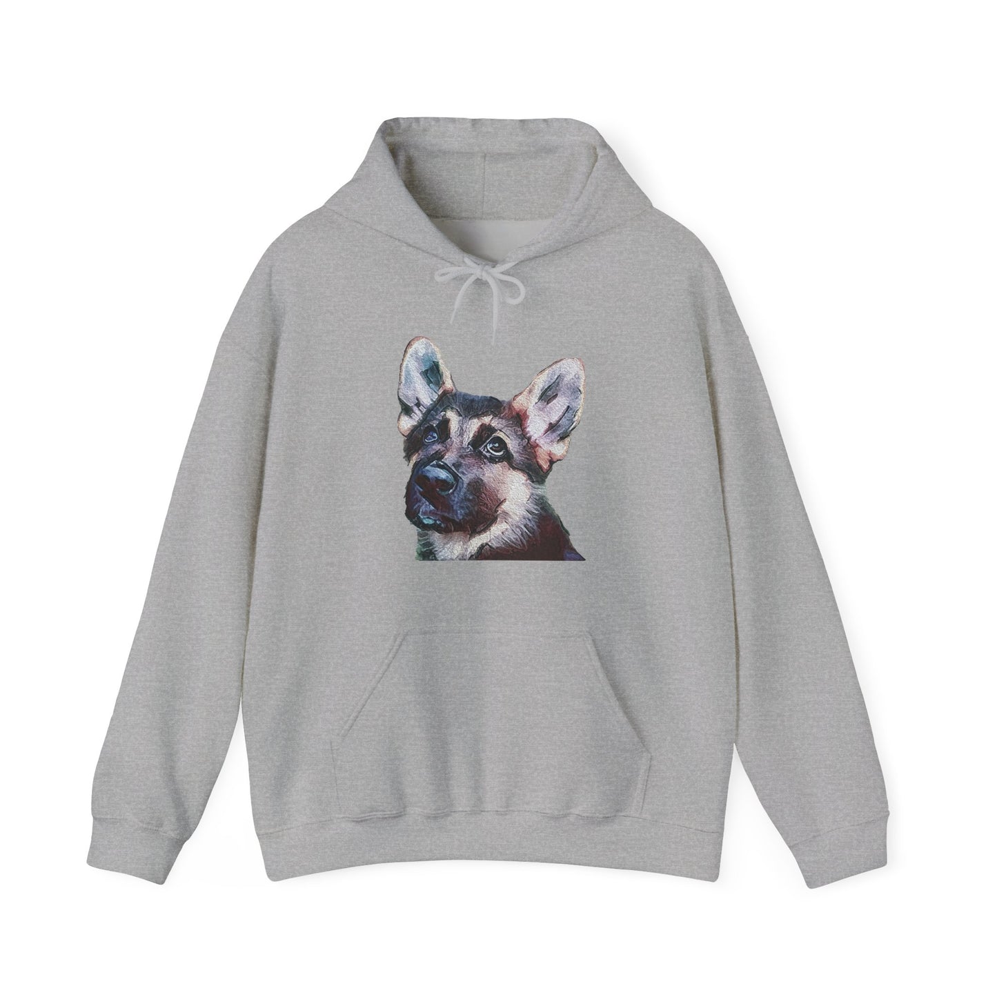German Shepherd 'Sly' Unisex 50/50 Hoodie