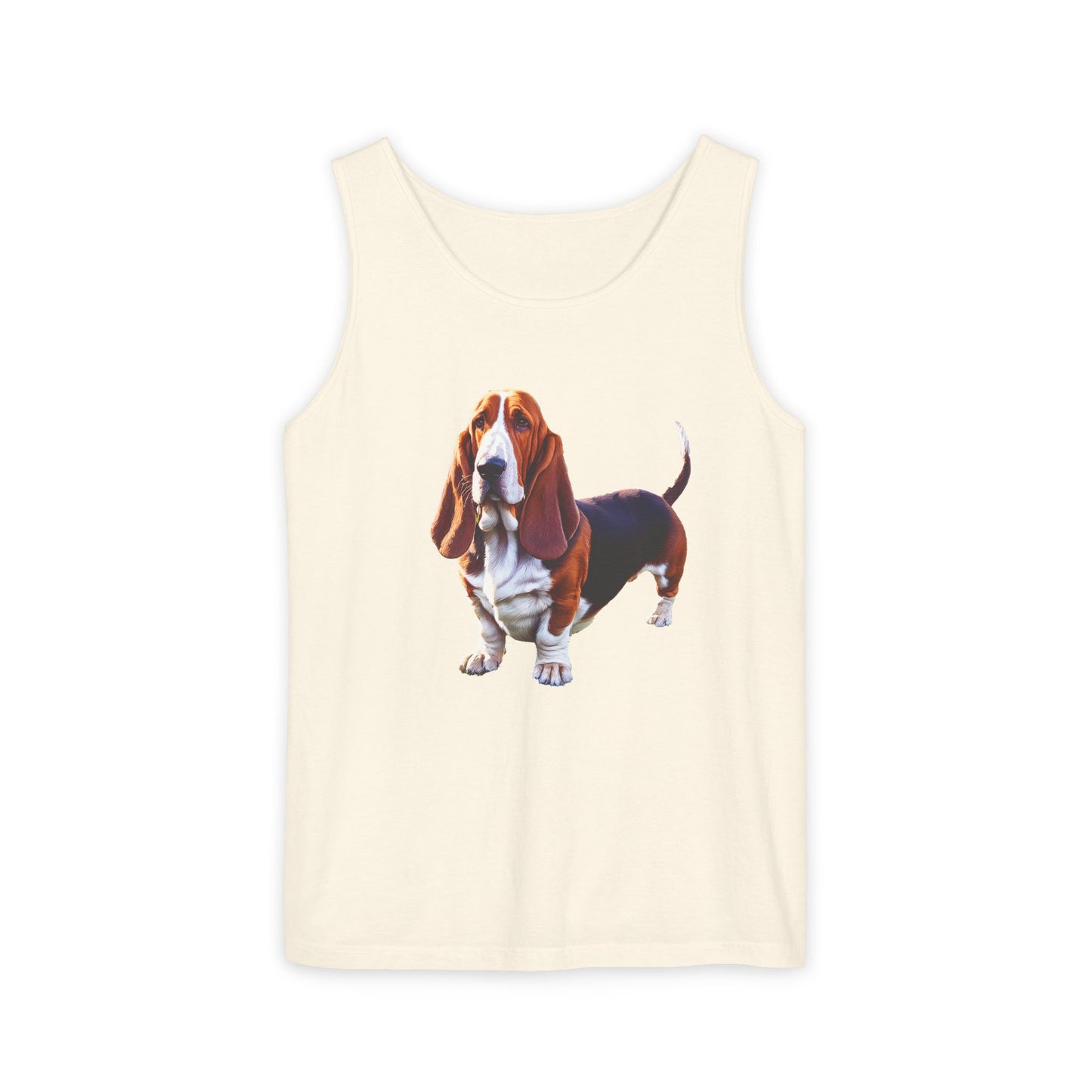 Basset Hound Unisex Relaxed Fit Garment-Dyed Tank Top