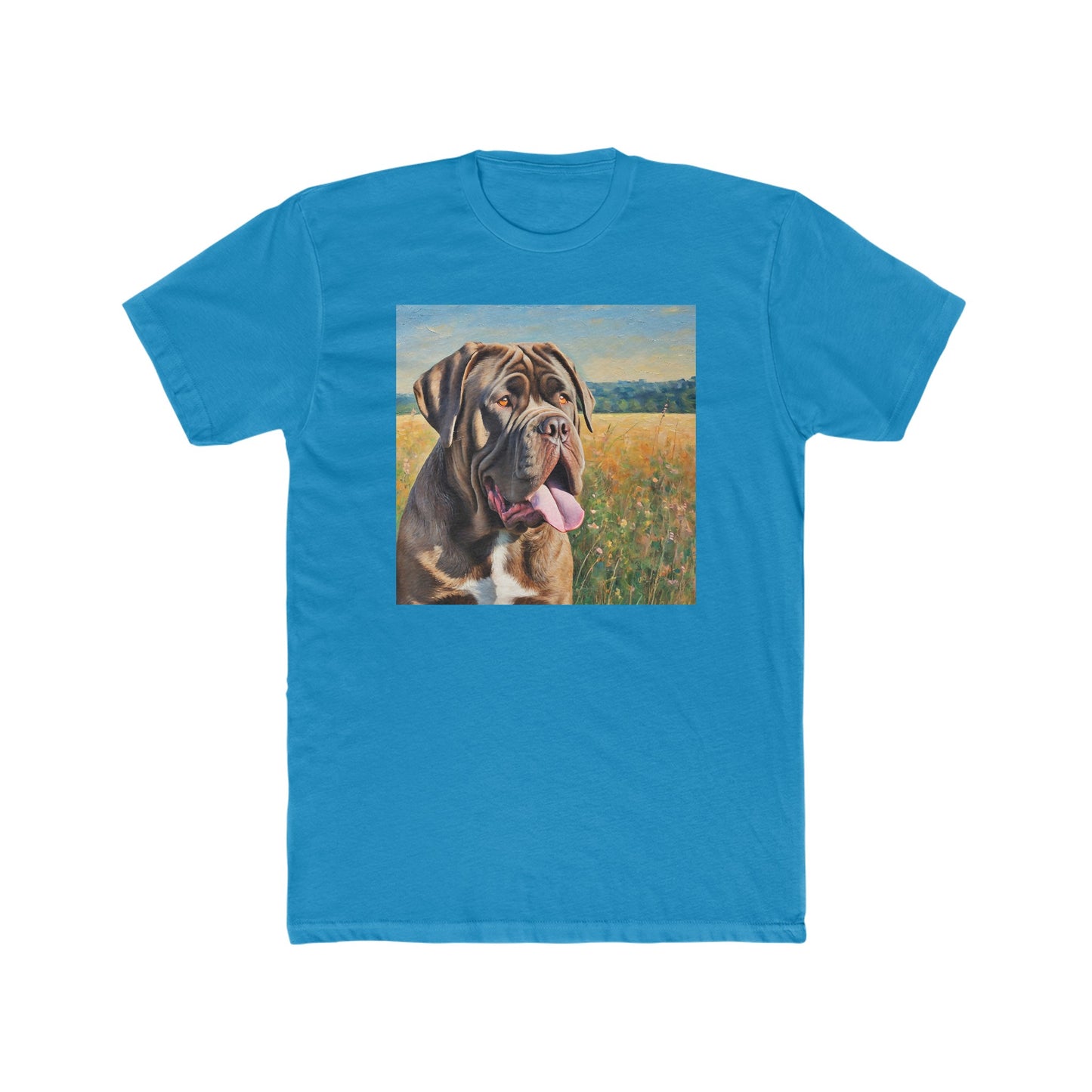 Neopolitan Mastiff -- Men's Fitted Cotton Crew Tee