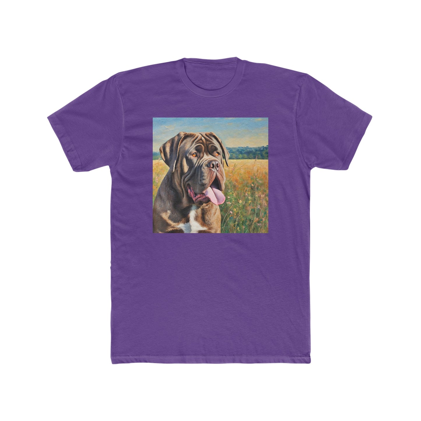 Neopolitan Mastiff -- Men's Fitted Cotton Crew Tee