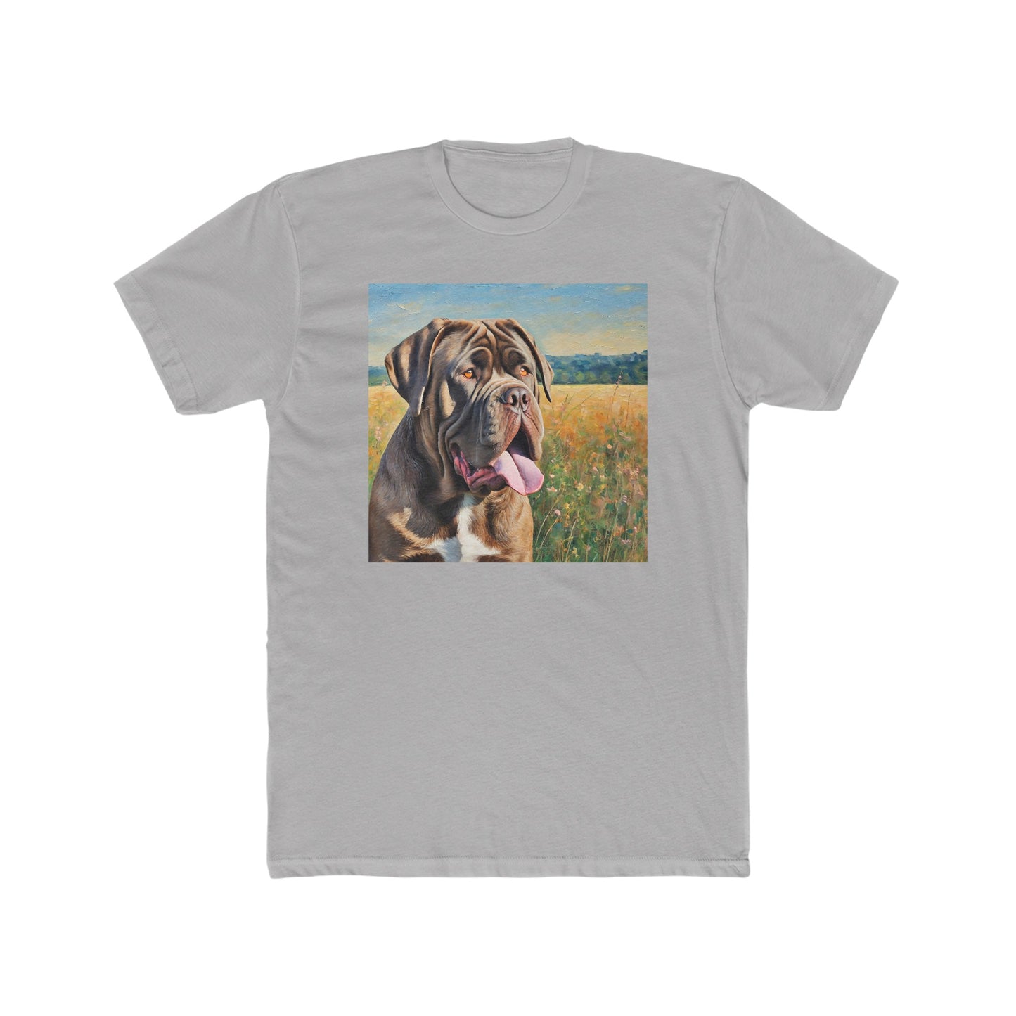 Neopolitan Mastiff -- Men's Fitted Cotton Crew Tee