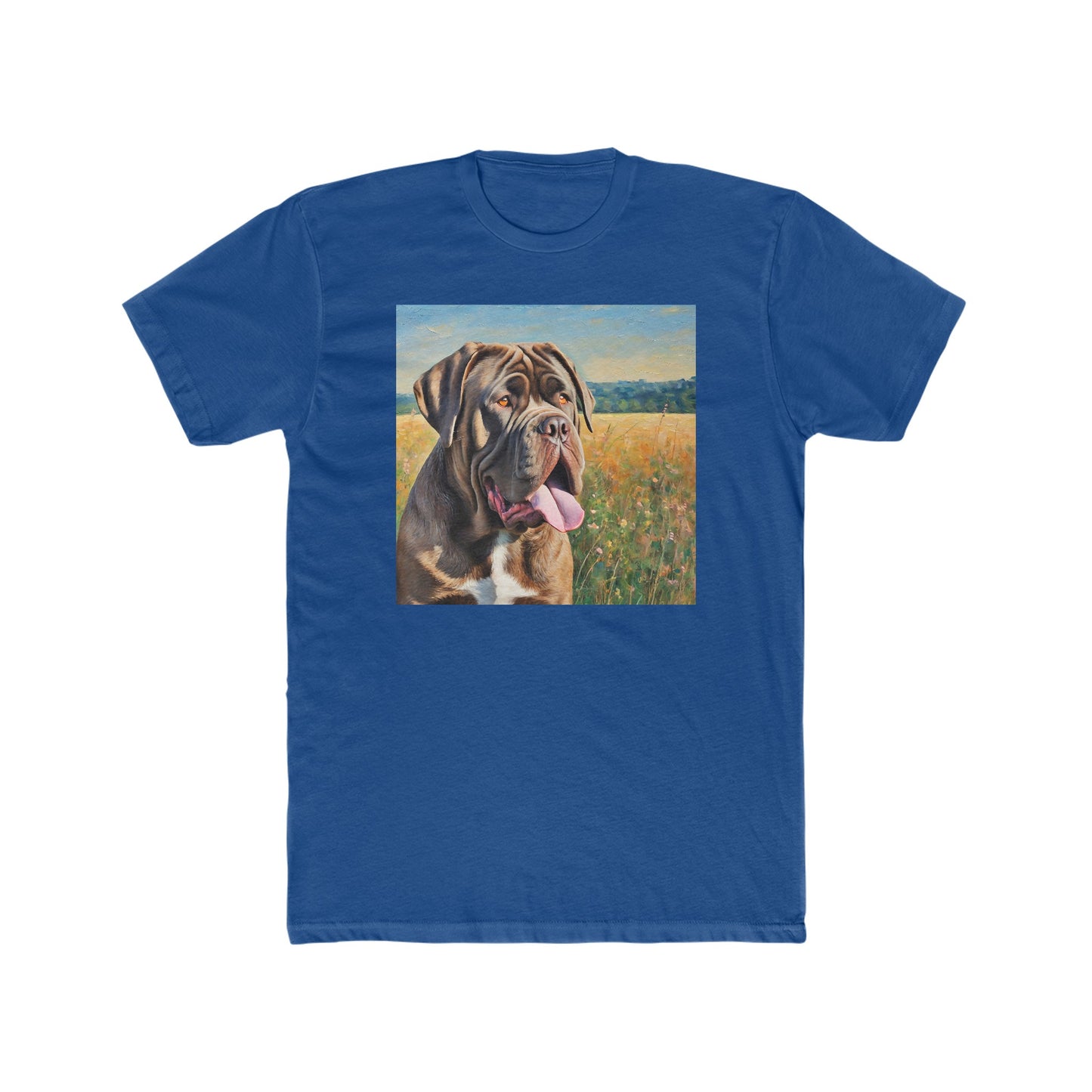 Neopolitan Mastiff -- Men's Fitted Cotton Crew Tee