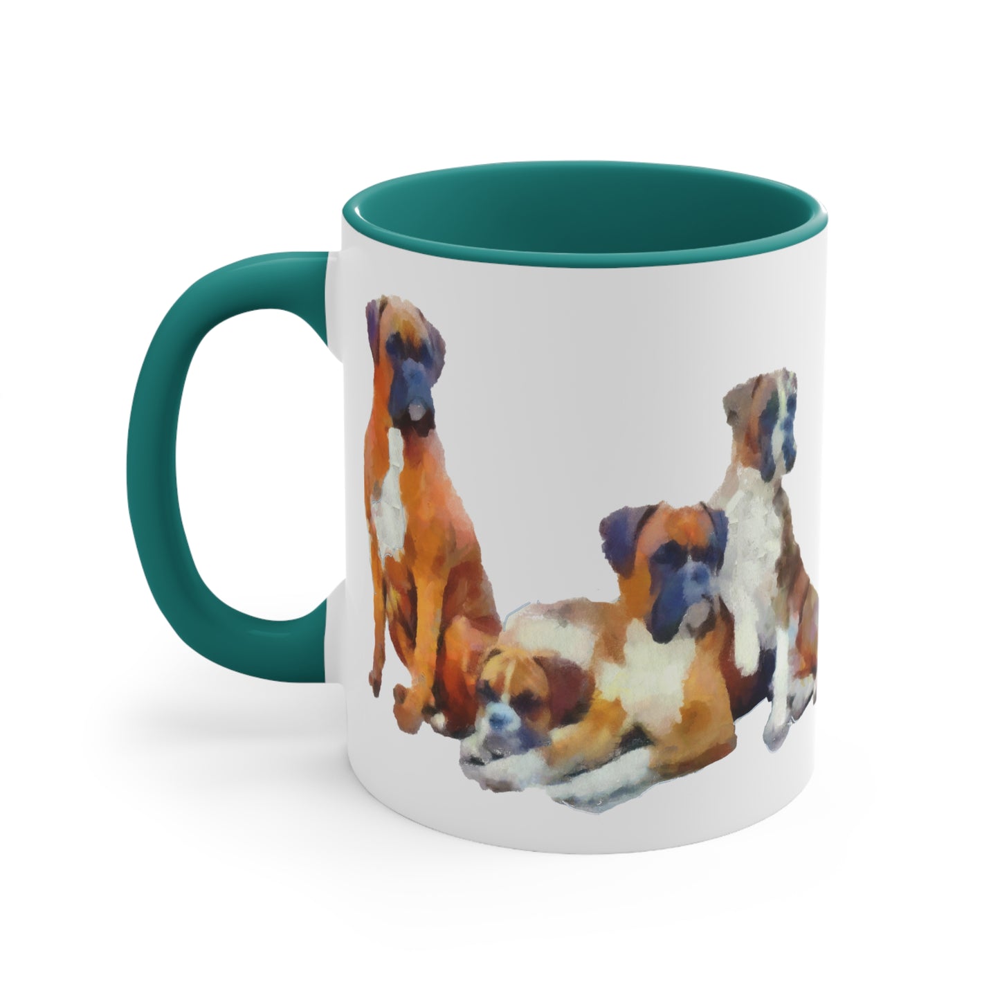 Boxer Quartet Cheerful Ceramic Coffee Mug - 11oz