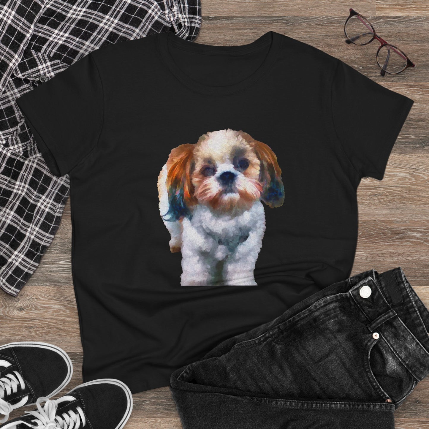 Shih-Tzu Women's Midweight Cotton Tee