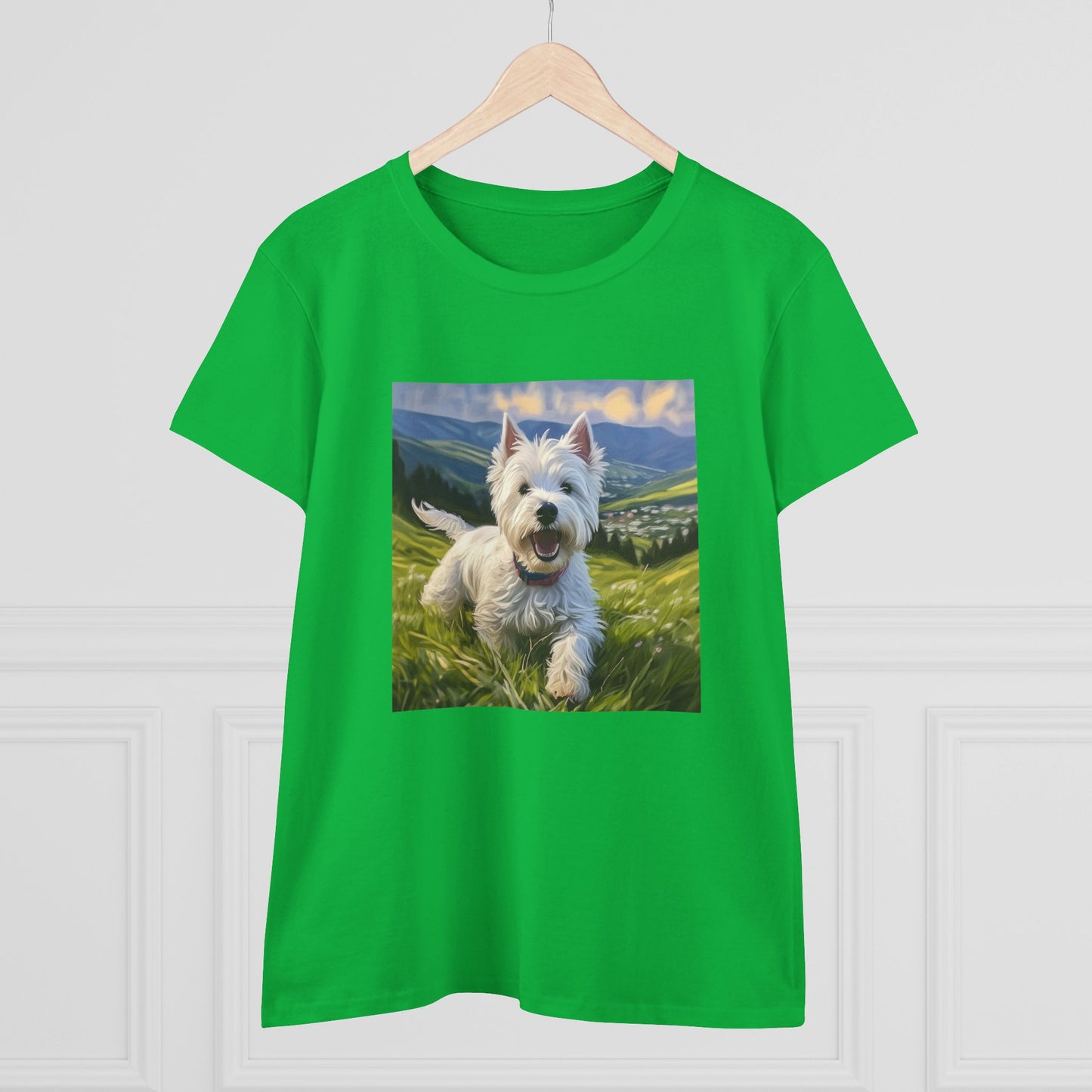 Westie #2 - West Highland Terrier - Women's Midweight Cotton Tee