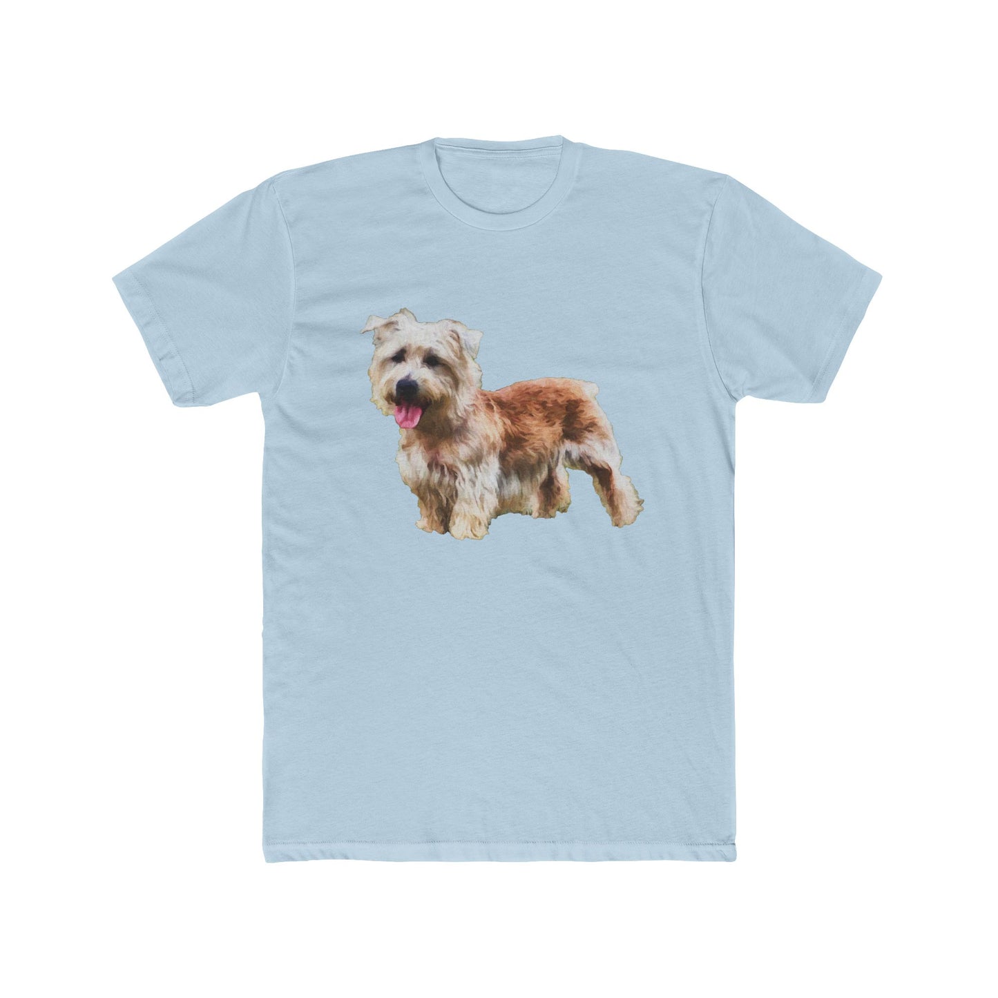 Glenn of Imaal Terrier - Men's Fitted Cotton Crew Tee