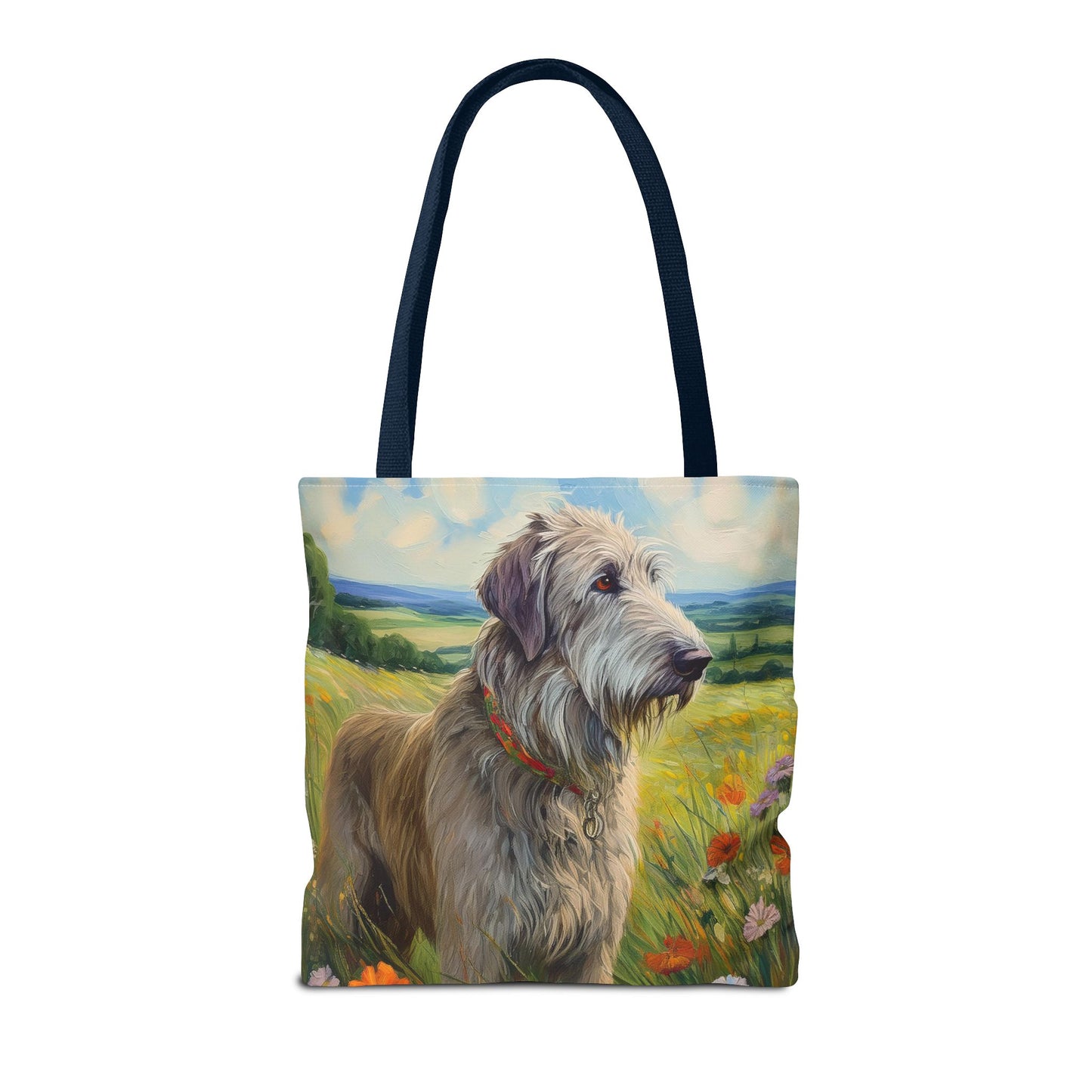 Irish Wolfhound Polyester Tote Bag (AOP)