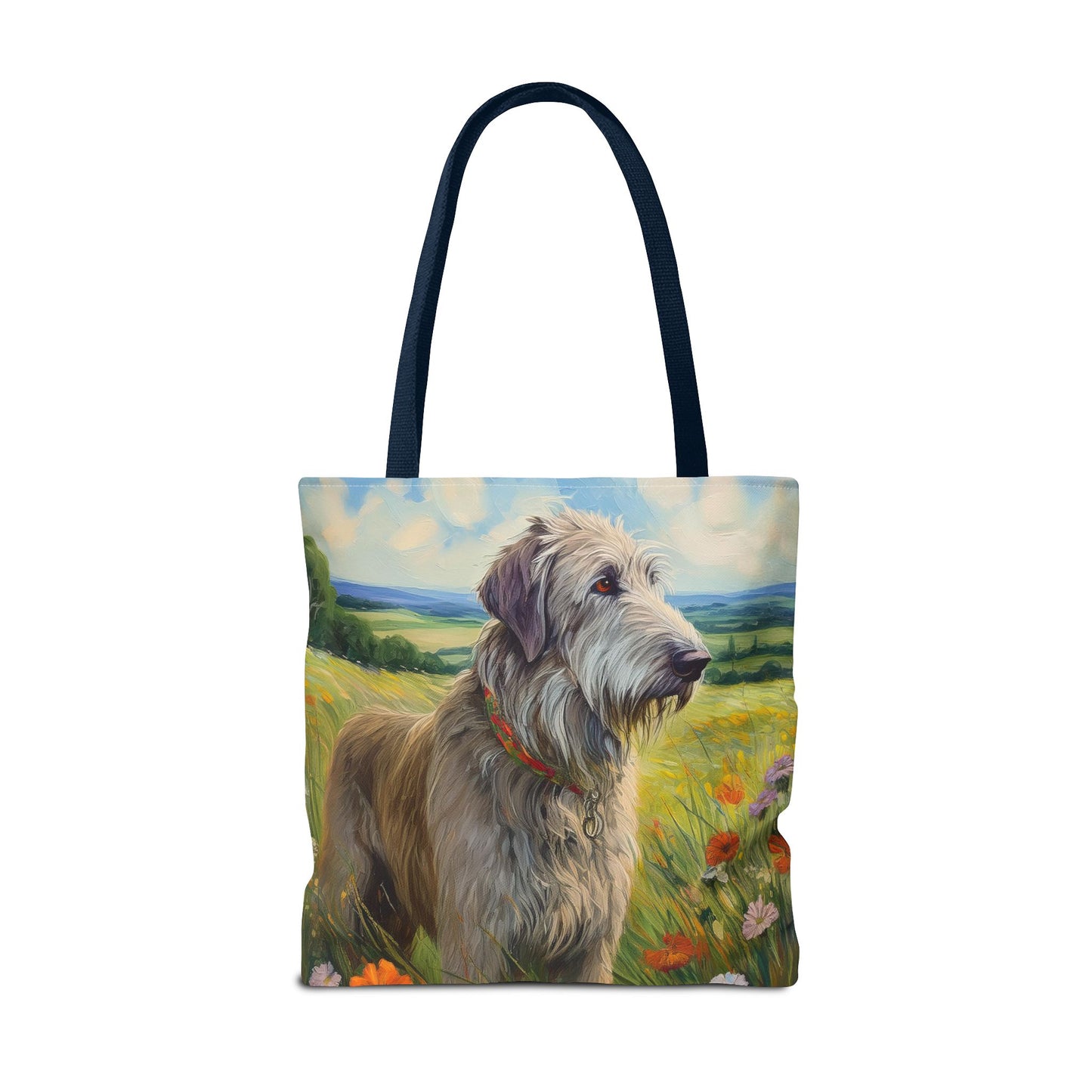Irish Wolfhound Polyester Tote Bag (AOP)