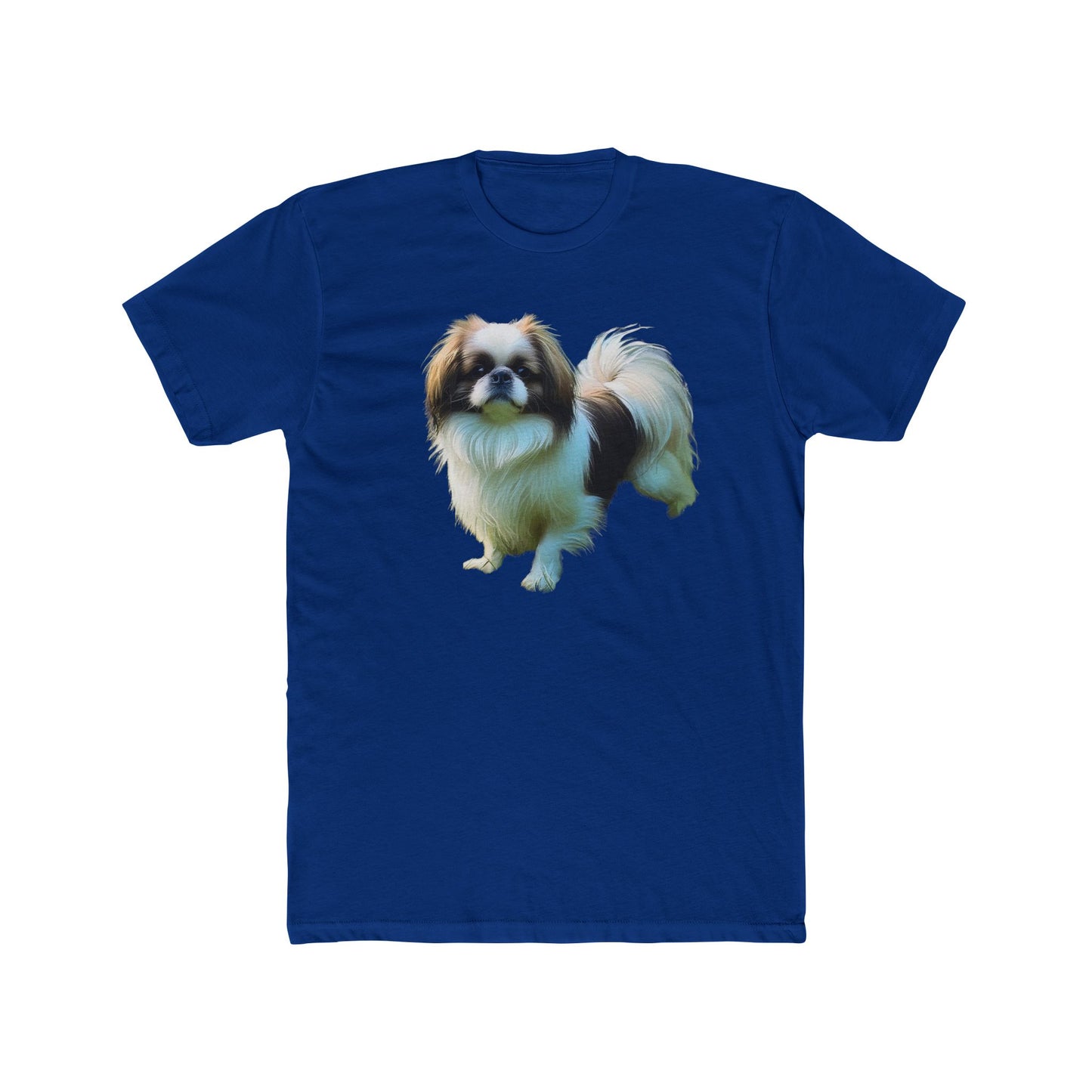 Japanese Chin Men's Fitted Cotton Crew Tee