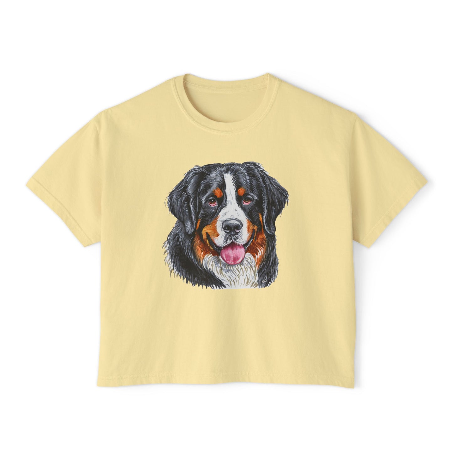 Bernese Mountain Dog #2 Women's Oversized Boxy Tee