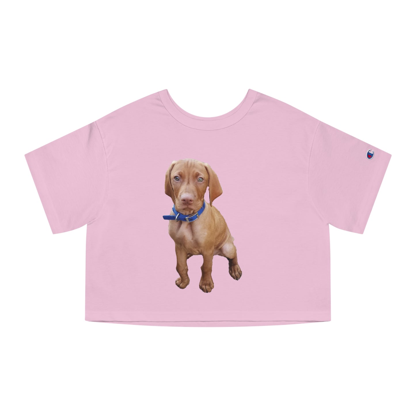 Hungarian Vizsla 'Augie' Women's Cropped CottonT-Shirt