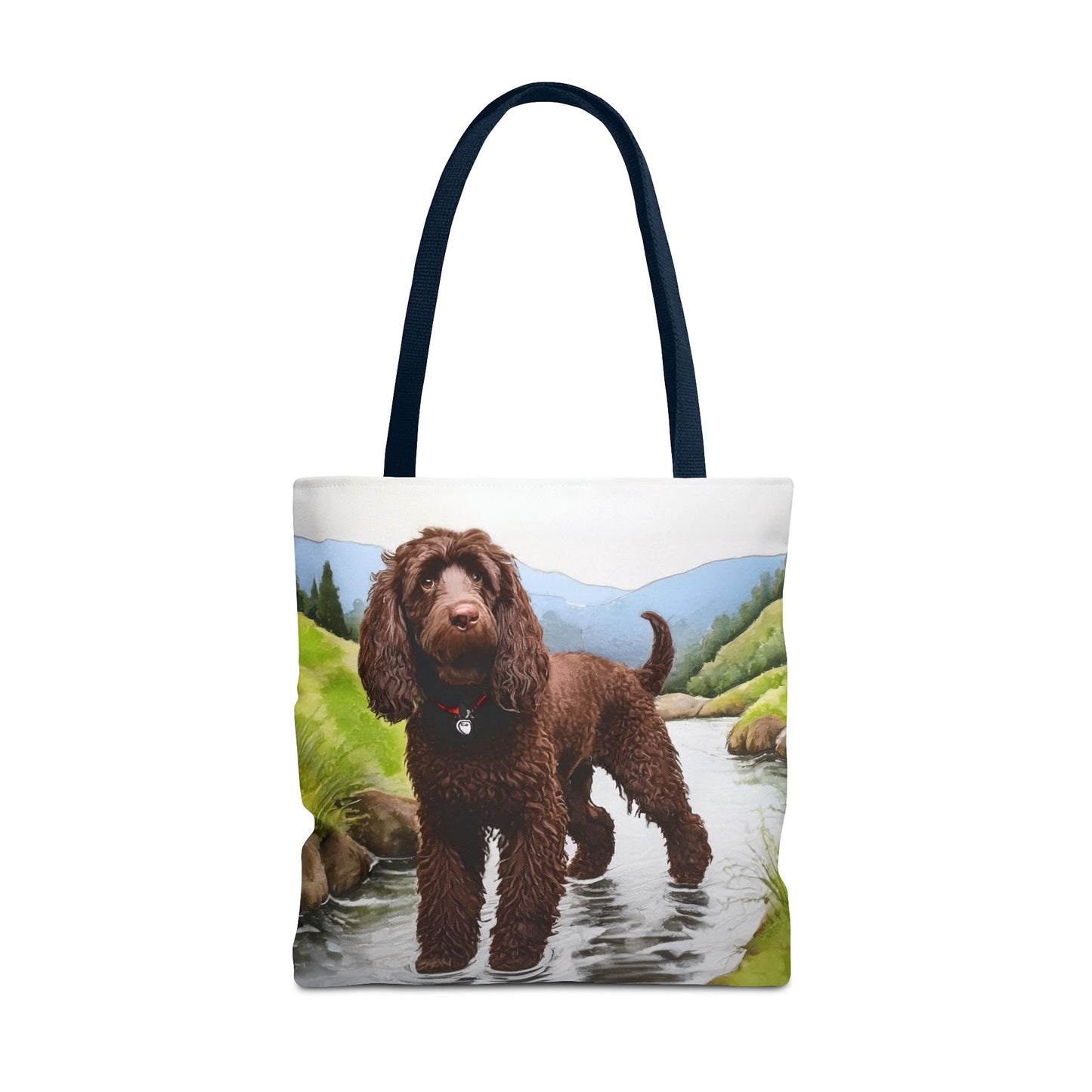Irish Water Spaniel Polyester Tote Bag (AOP)