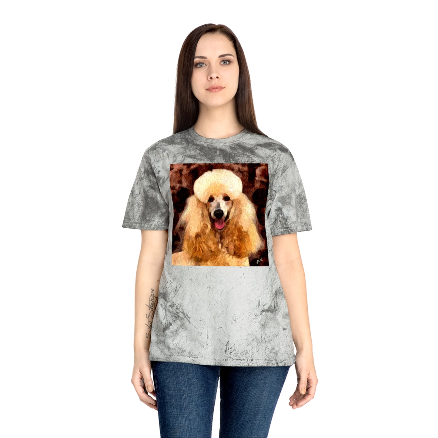 Poodle Cotton Unisex Color Blast T-Shirt