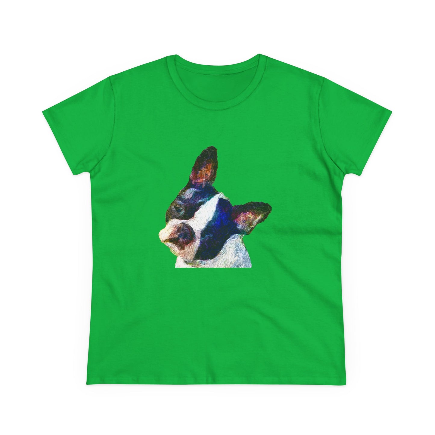 Boston Terrier 'Skipper' Women's Midweight Cotton Tee