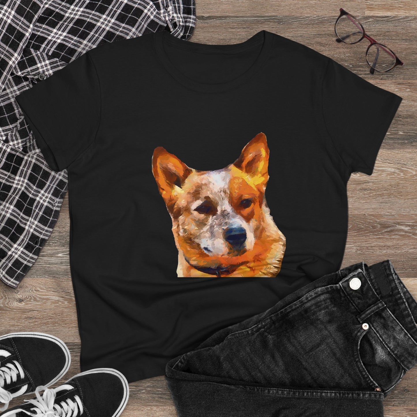 Red Heeler - Australian Cattle Dog Women's Midweight Cotton Tee