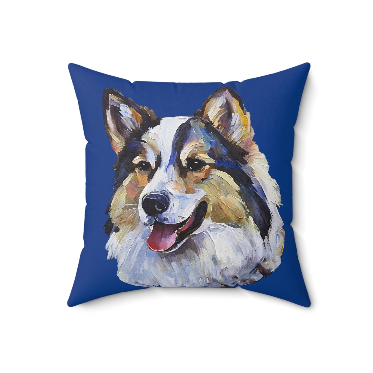Alaskan Klee Kai Spun Polyester Elegance Throw Pillow