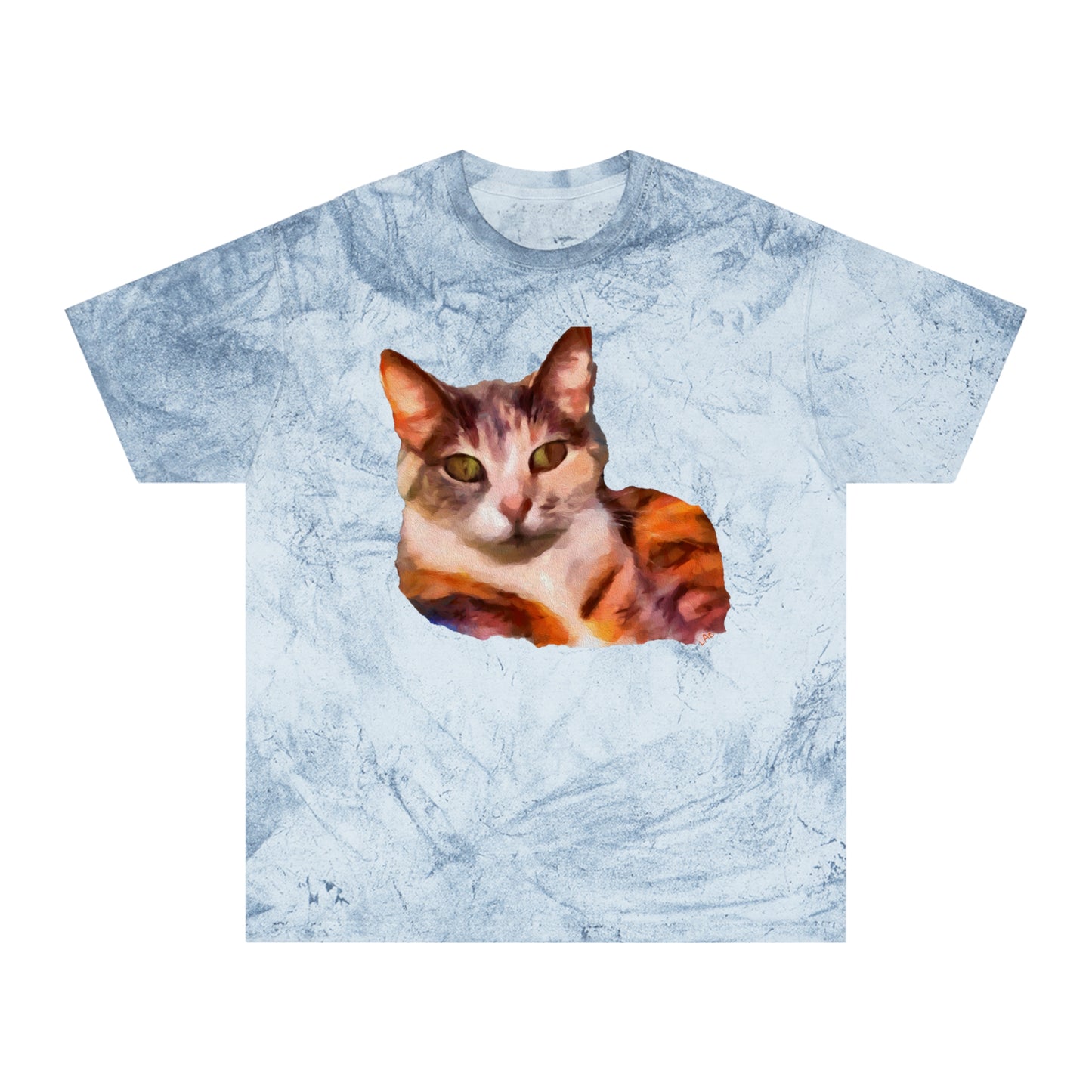 Orange Cat 'Smidget' Unisex Cotton Color Blast T-Shirt