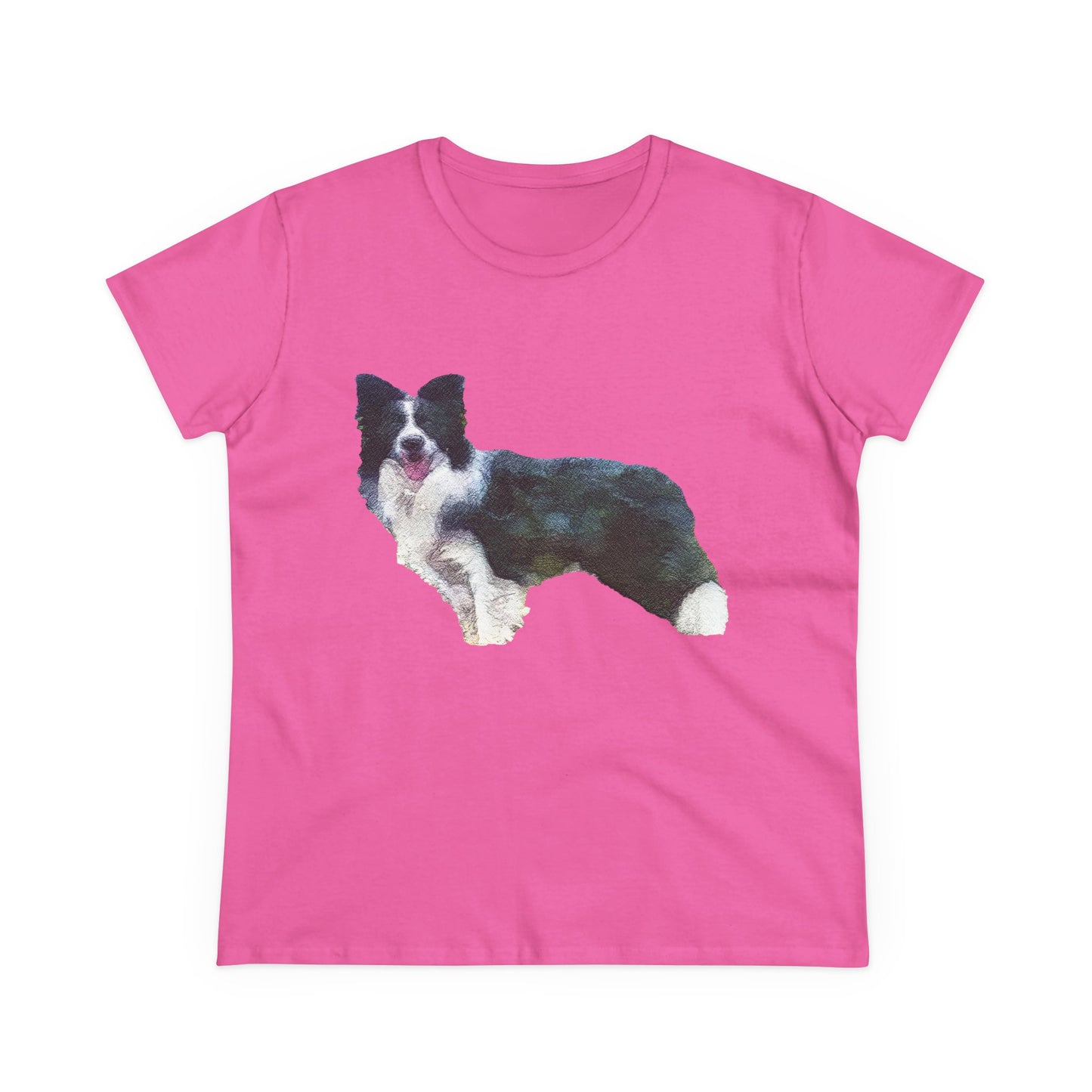 Border Collie '#1' - Women's Midweight Cotton Tee