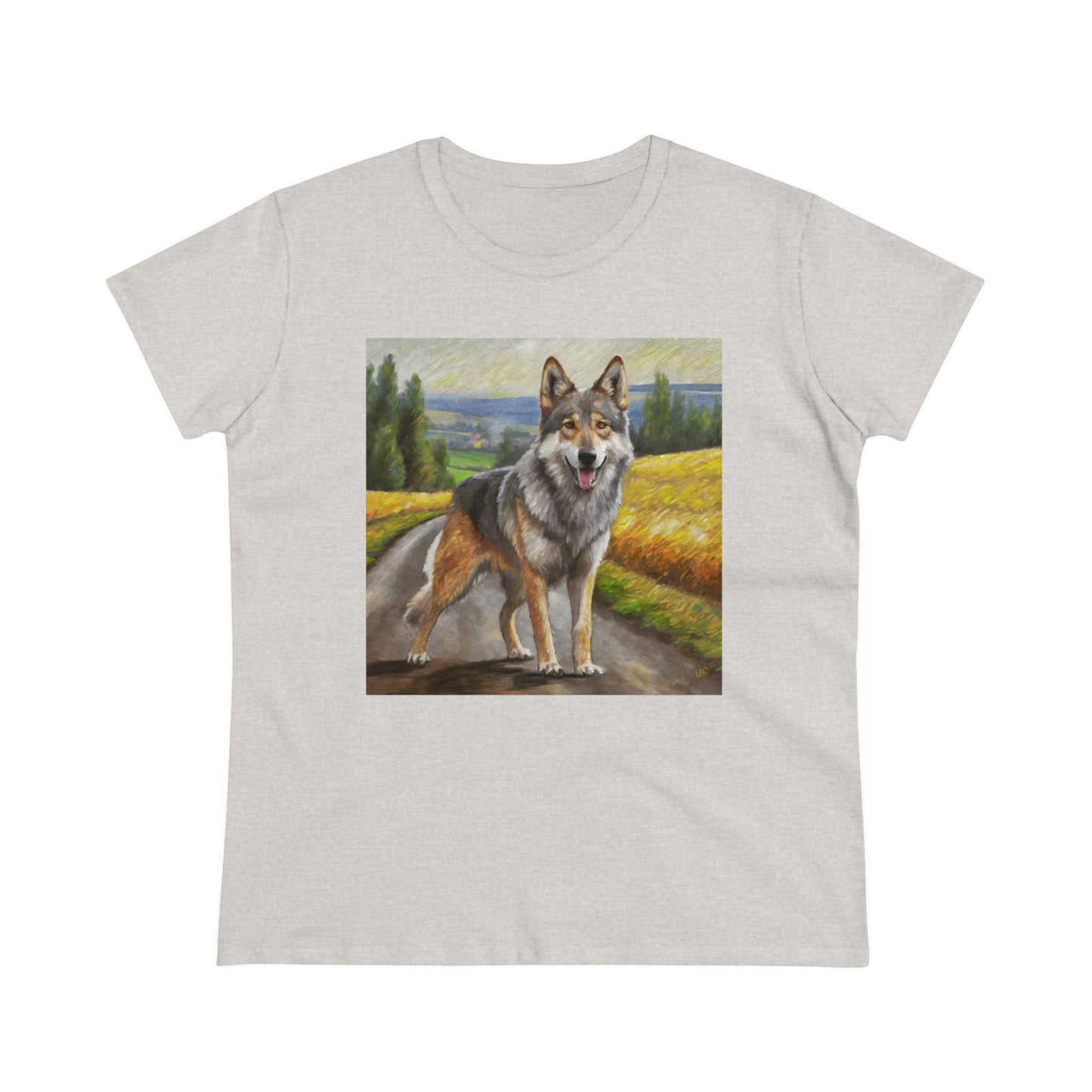 Czechoslovakian Vlcak 'Wolfdog' Women's Midweight Cotton Tee