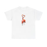 Flamingos - 'Love Birds'  Unisex Heavy Cotton Tee
