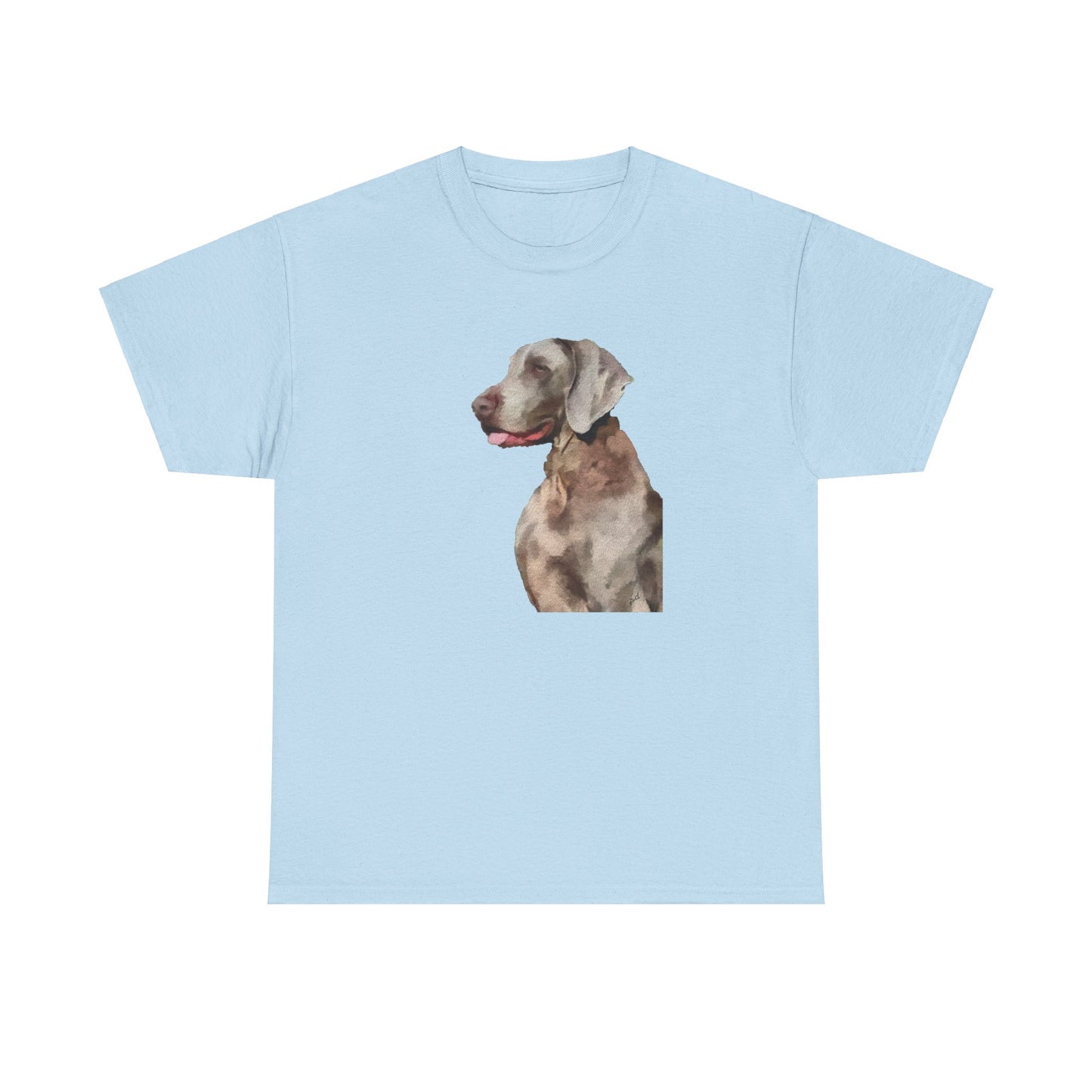 Weimaraner 'Rocky' Unisex Heavy Cotton Tee
