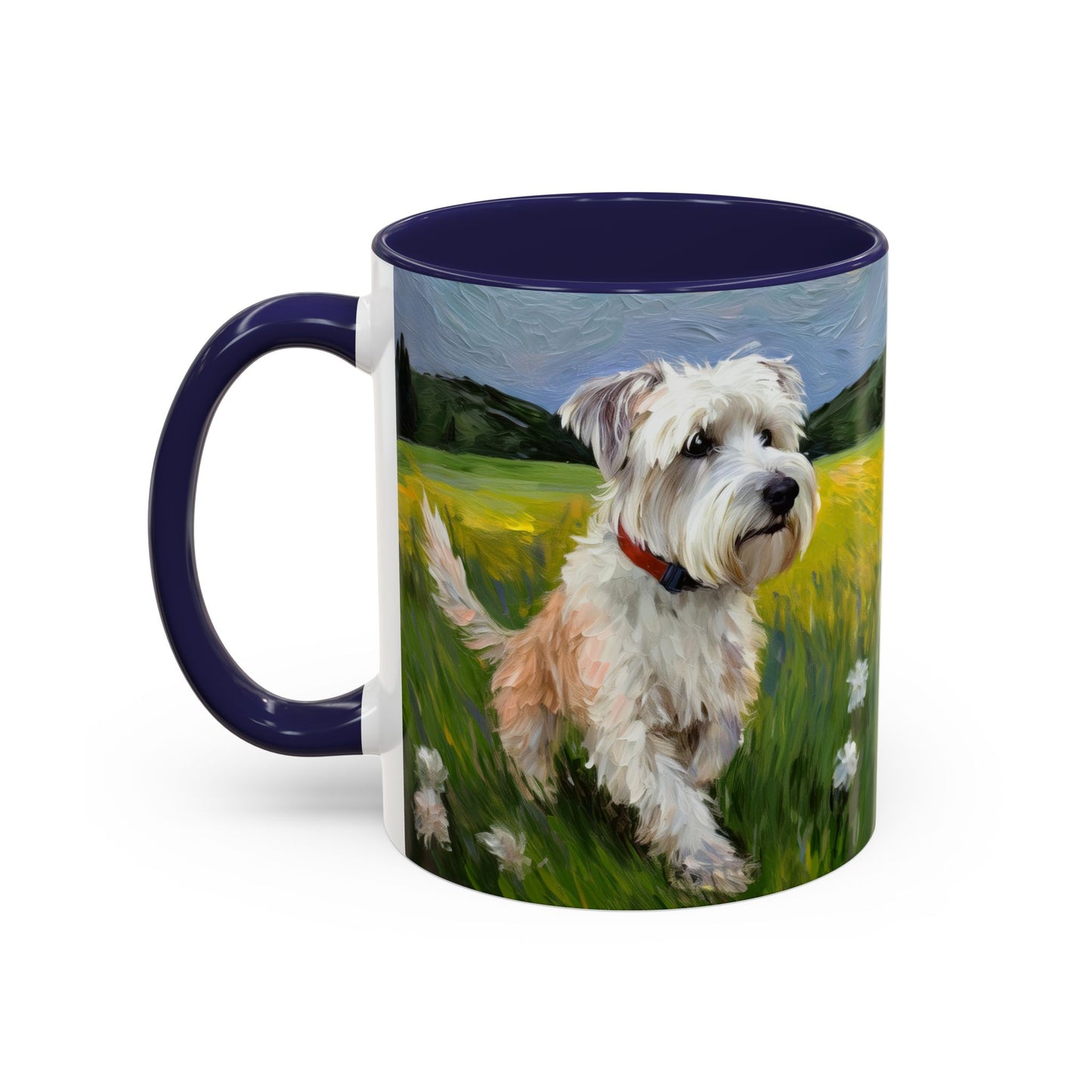Dandie Dinmont Terrier - Ceramic Accent Coffee Mug - 2 Sizes