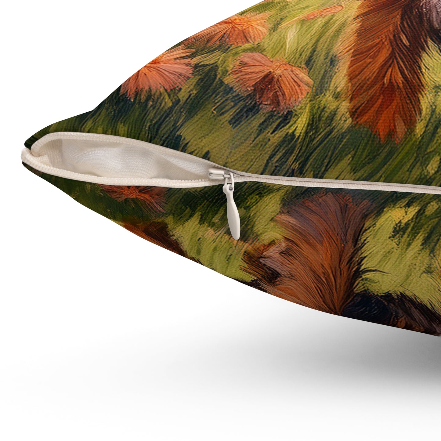 Nova Scotia Duck Tolling Retriever Spun Polyester Throw Pillow
