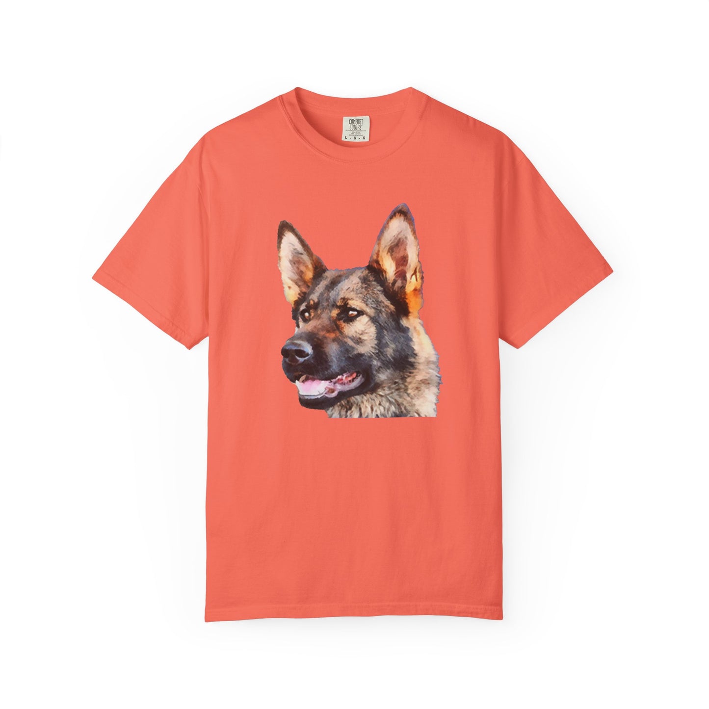 German Shepherd 'Hans' Unisex Relaxed Fit Garment-Dyed T-shirt