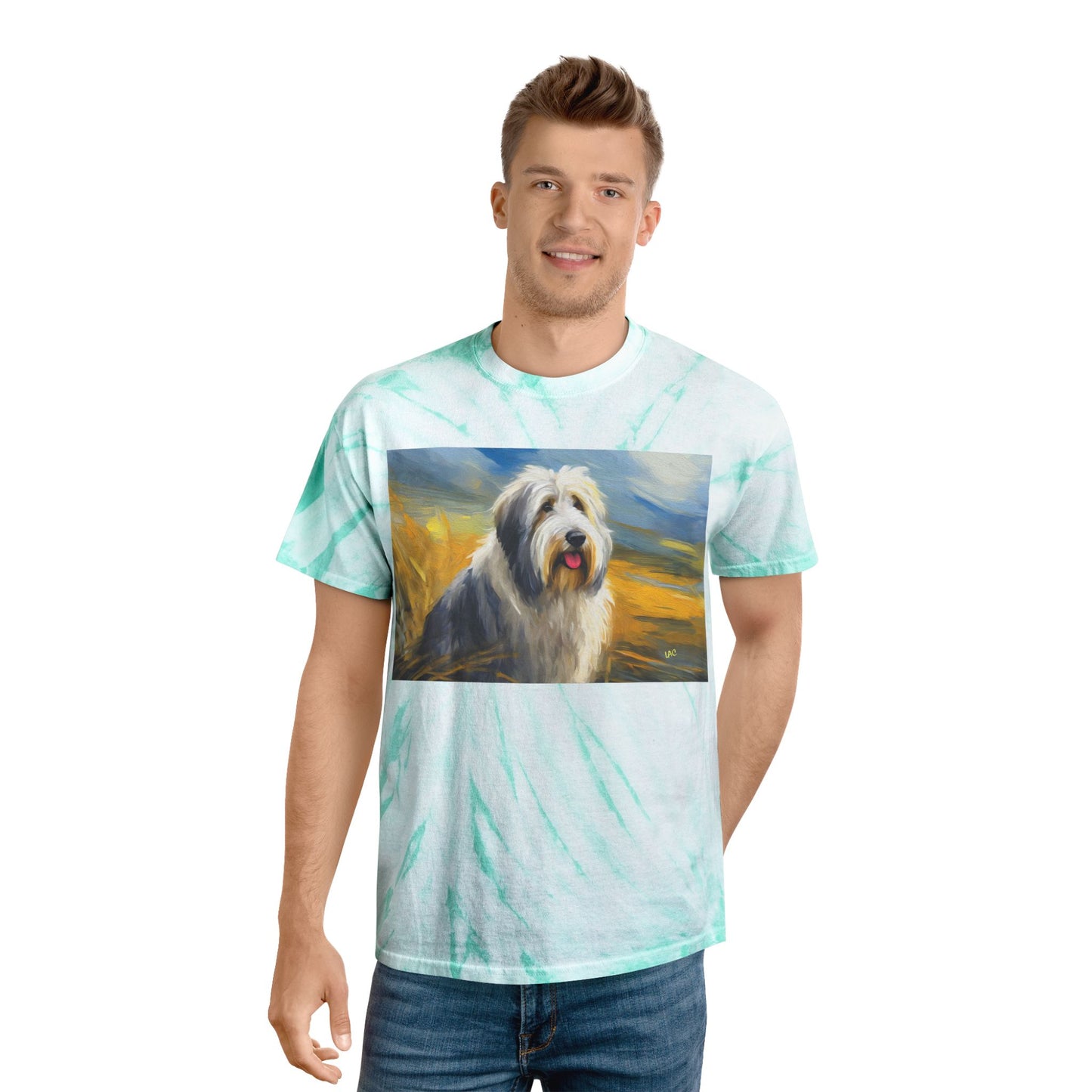 Old English Sheepdog Classic Tie-Dye Tee, Cyclone