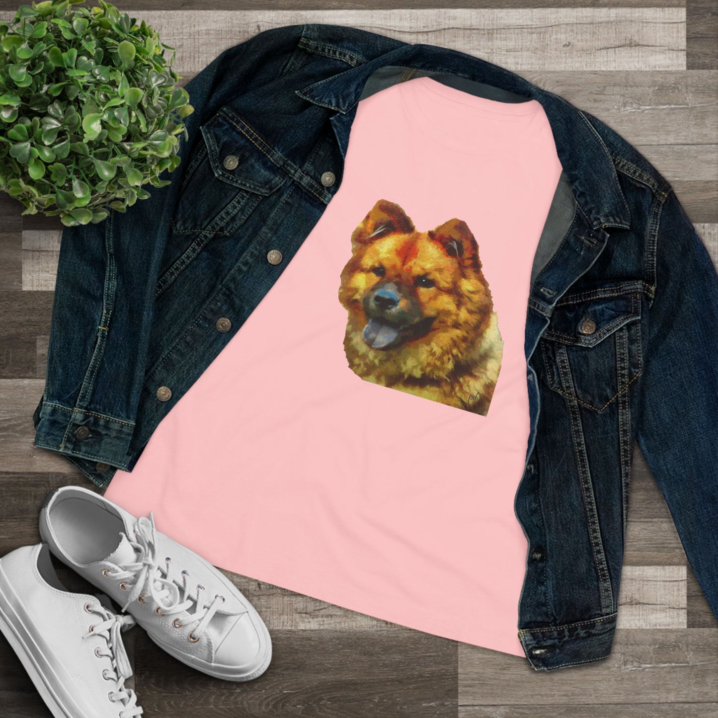 Chow Women's Relaxed Fit Cotton Tee