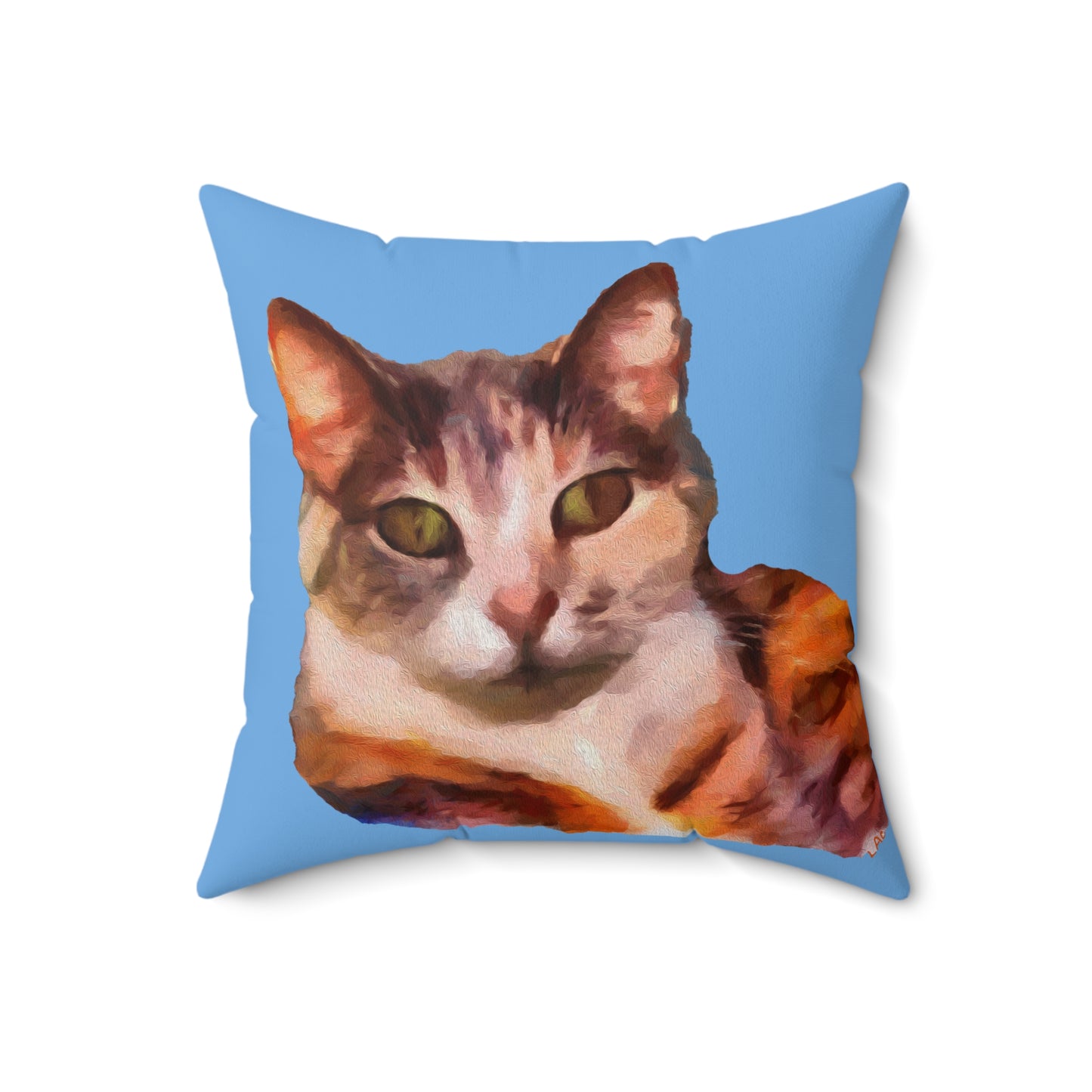 Smidget the Cat - Spun Polyester Throw Pillow