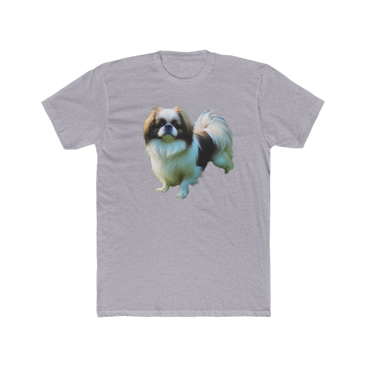 Japanese Chin Men's Fitted Cotton Crew Tee